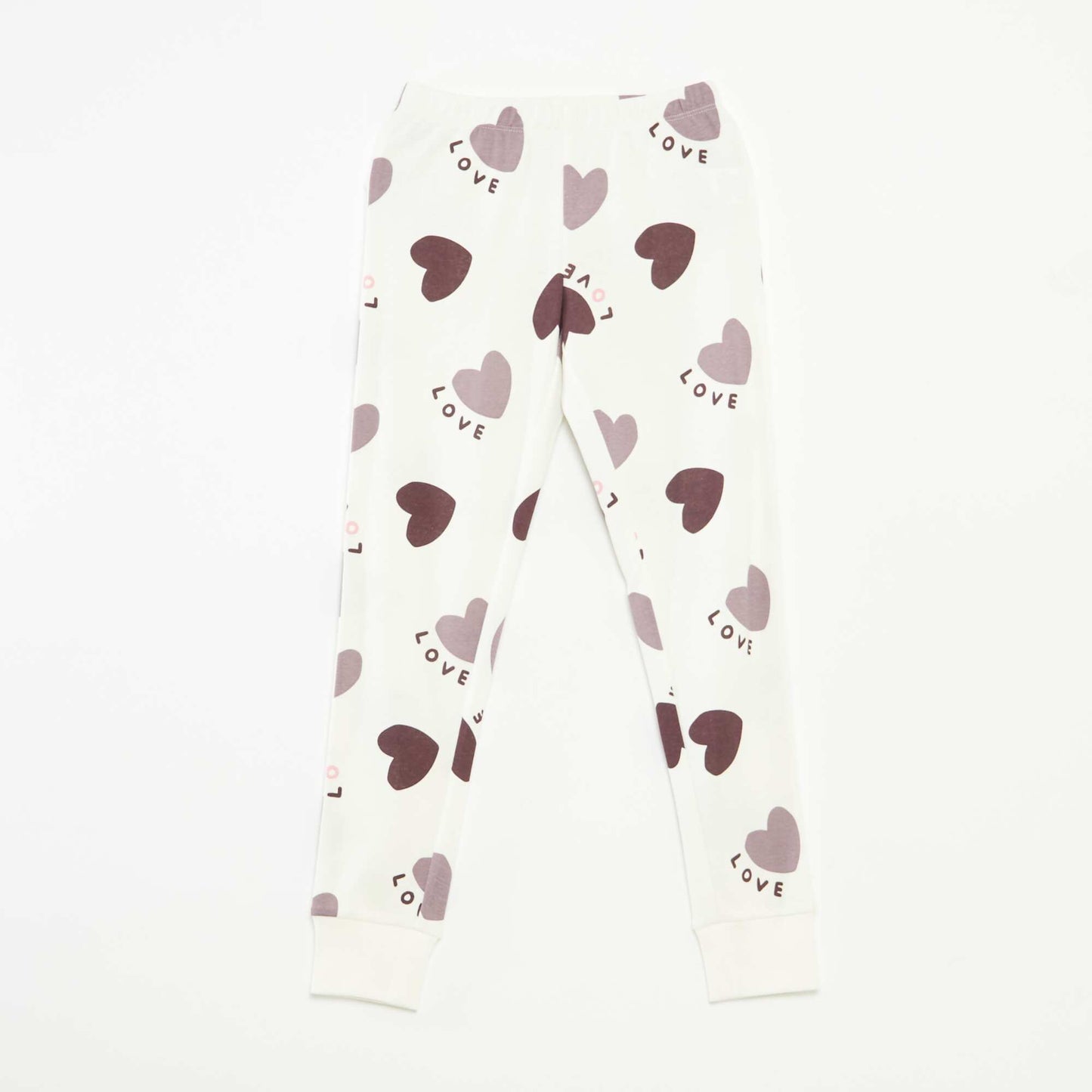 Pyjama long t-shirt + pantalon à motif - 2 pièces VIOLET