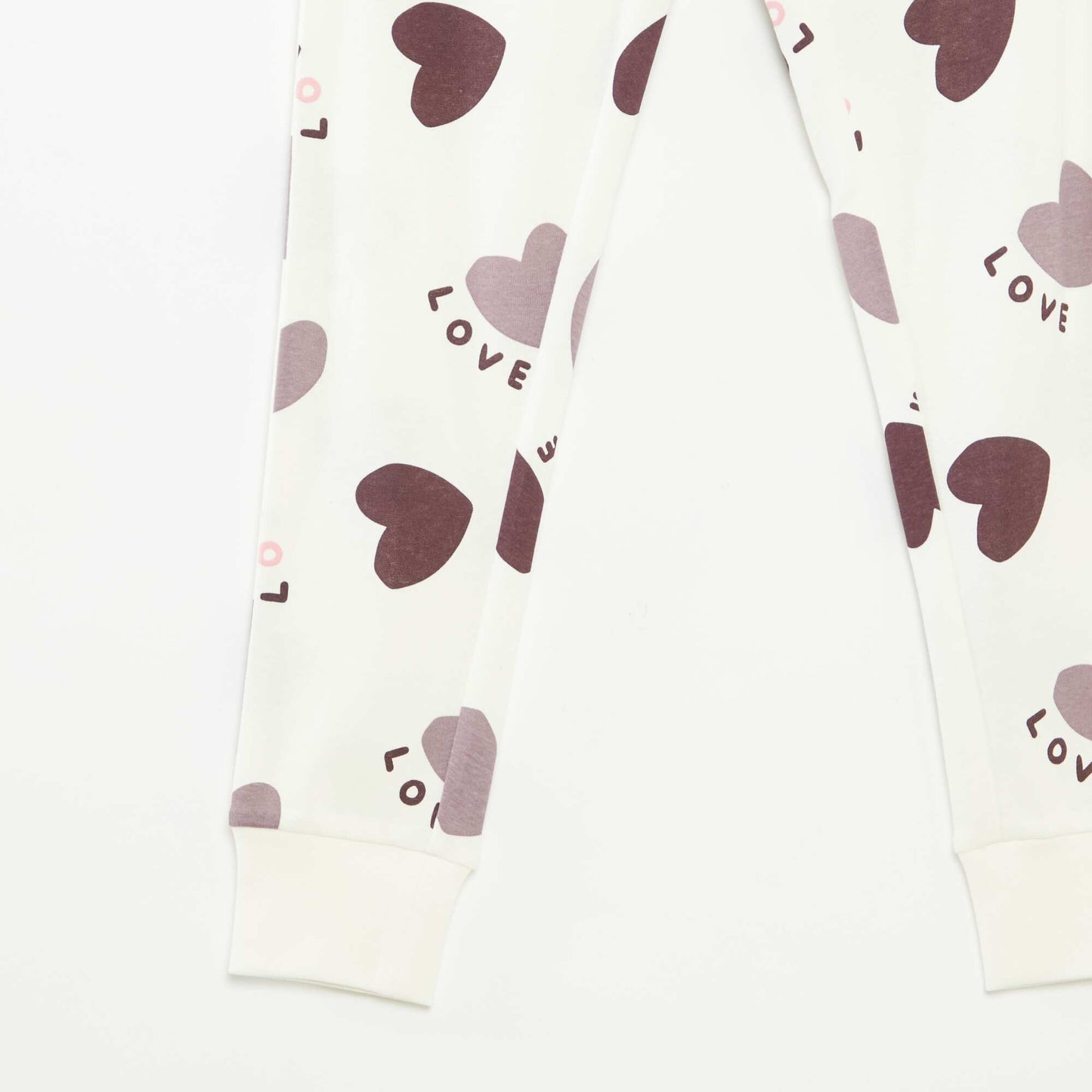 Pyjama long t-shirt + pantalon à motif - 2 pièces VIOLET