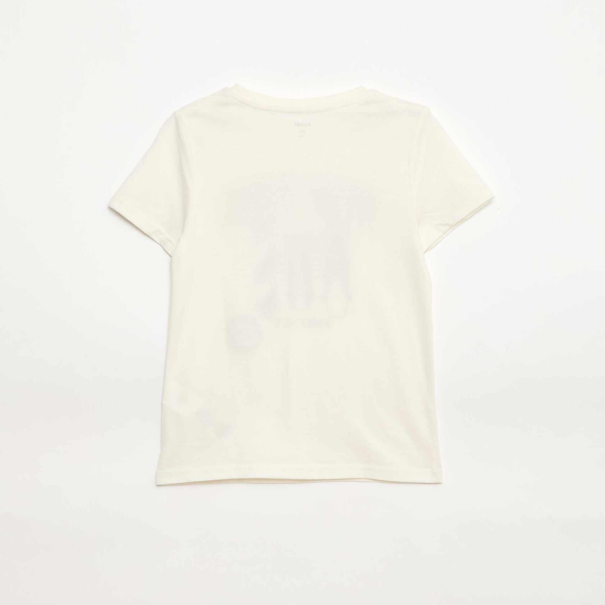 T-shirt imprimé manches courtes BLANC