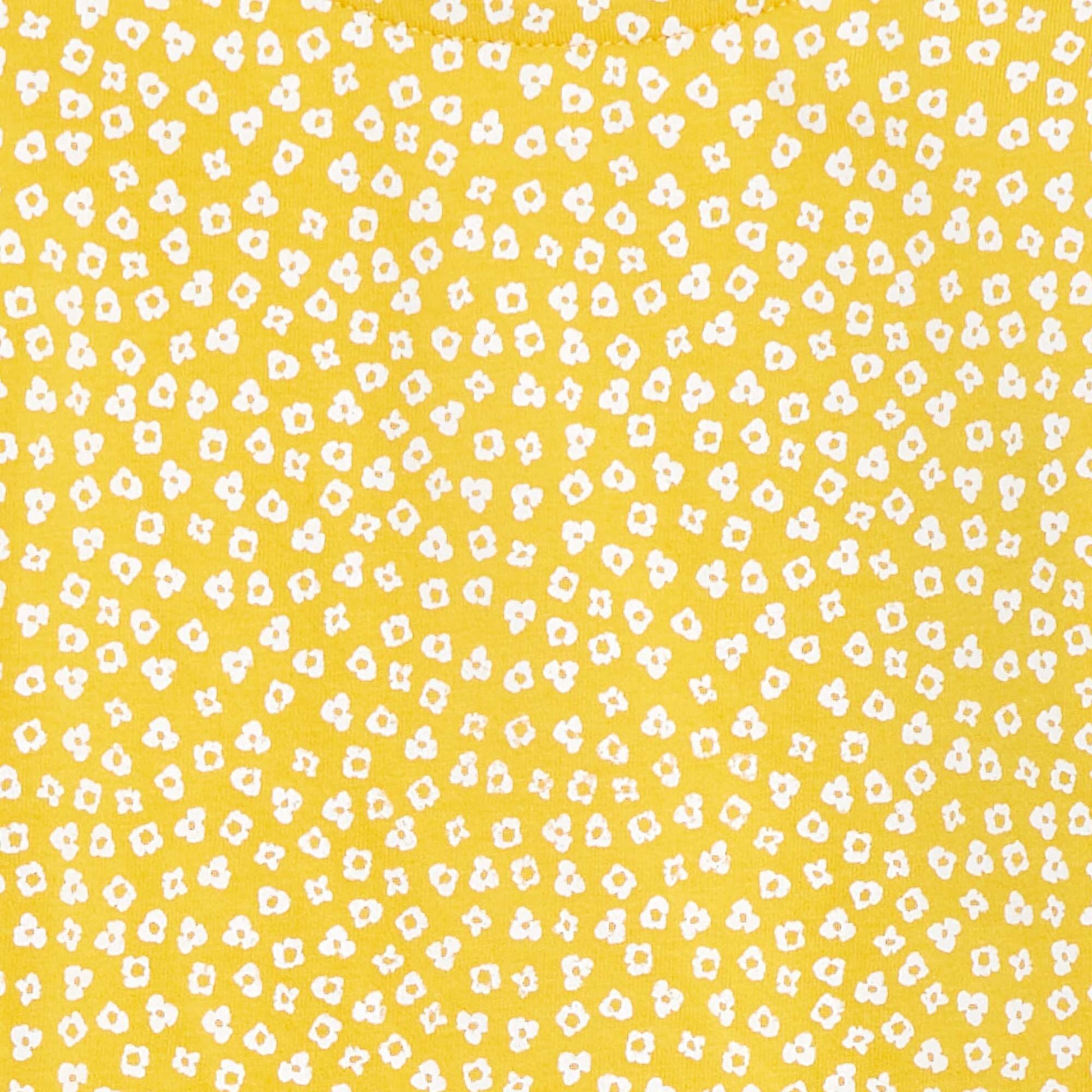 Ensemble t-shirt à manches volantées + short à motif - 2 pièces JAUNE