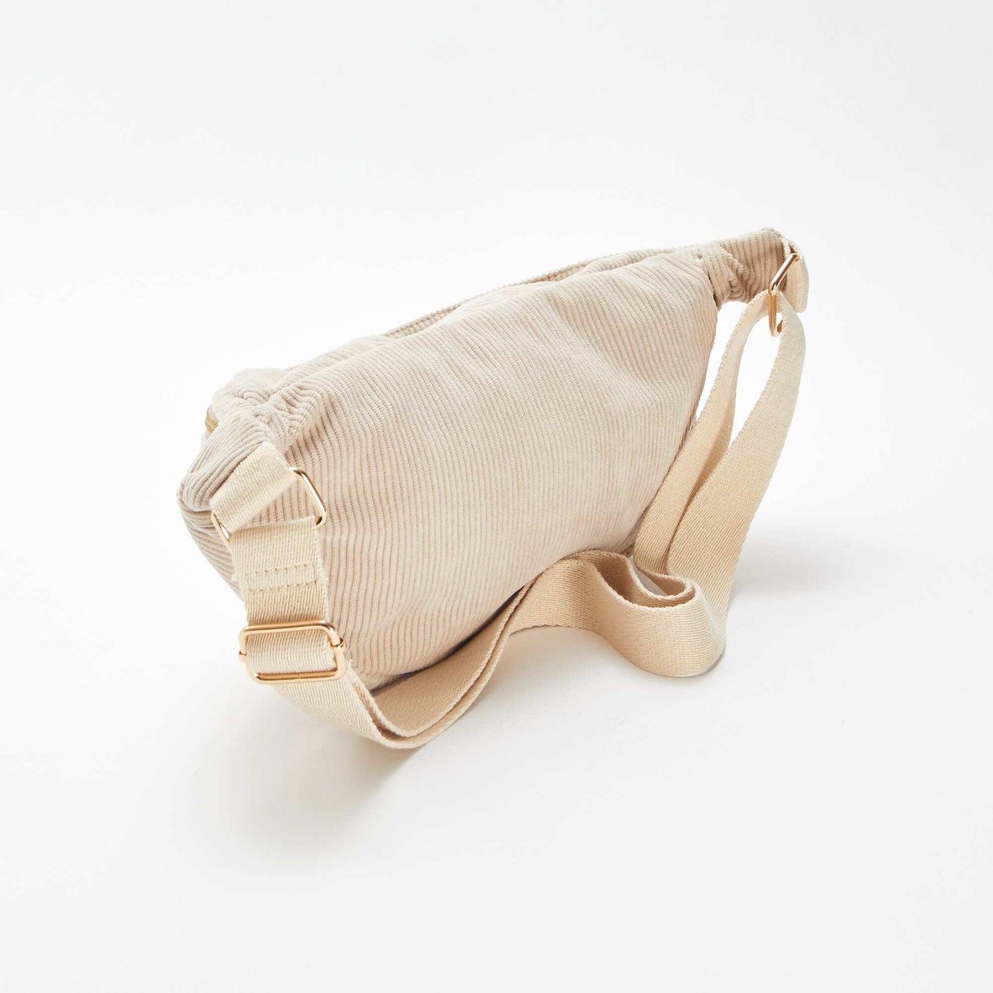Sac banane en velours côtelé BEIGE