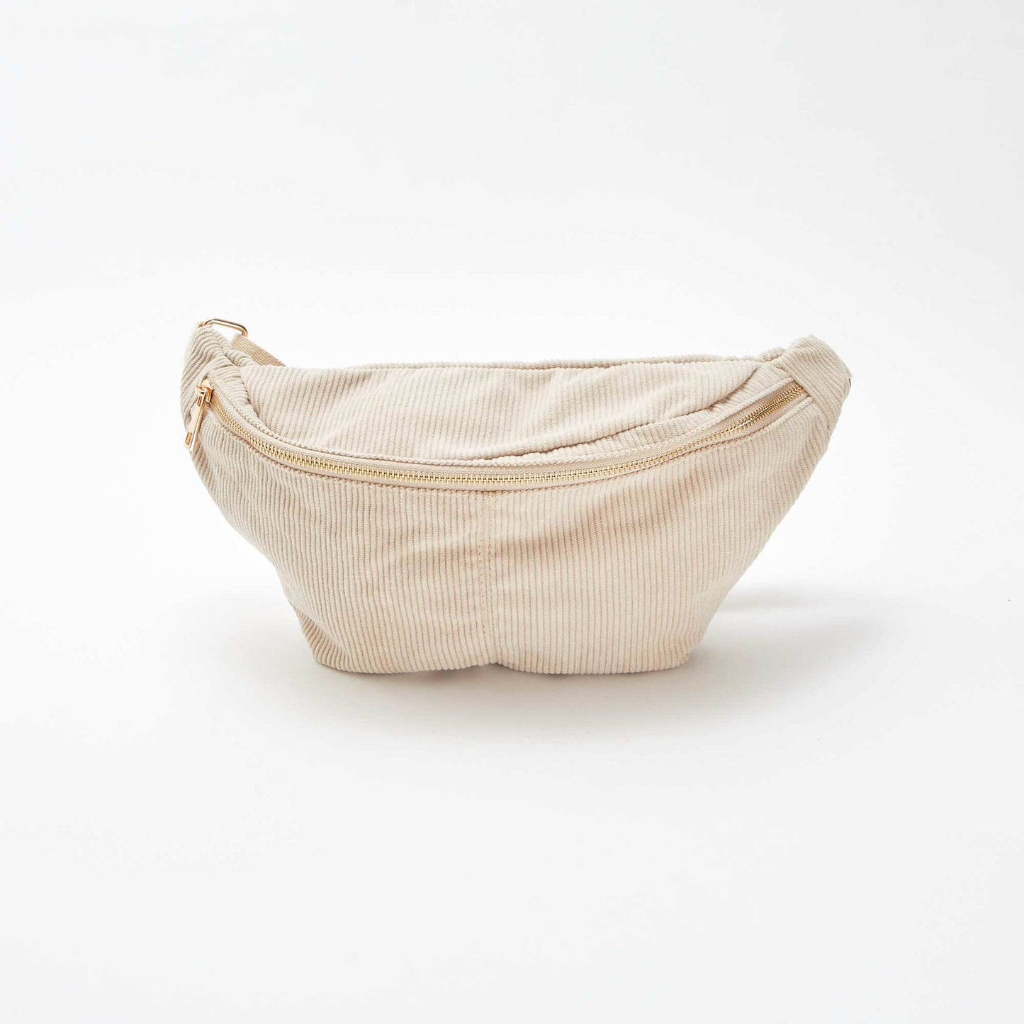 Sac banane en velours côtelé BEIGE
