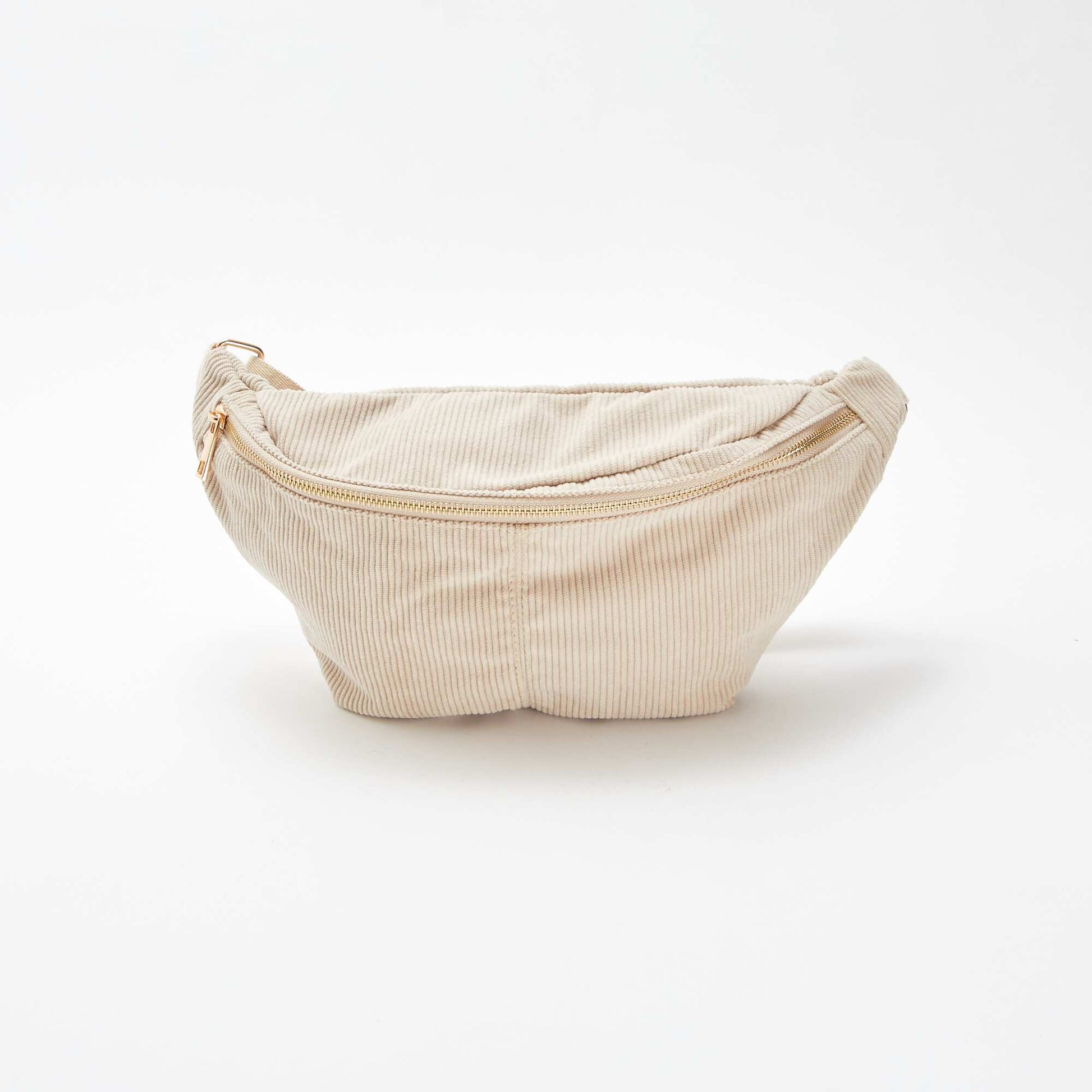 Sac banane en velours côtelé BEIGE