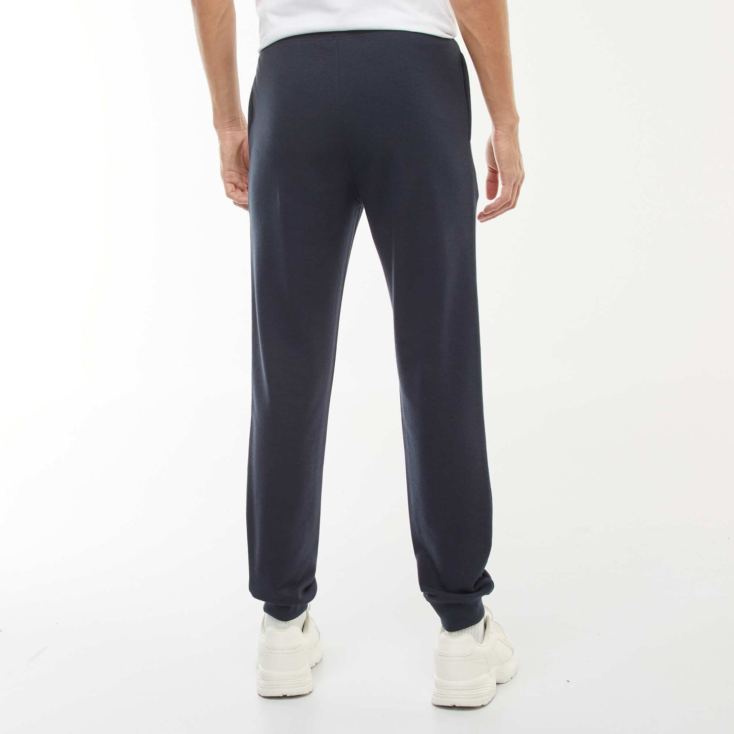 Pantalon jogging léger uni BLEU MARINE