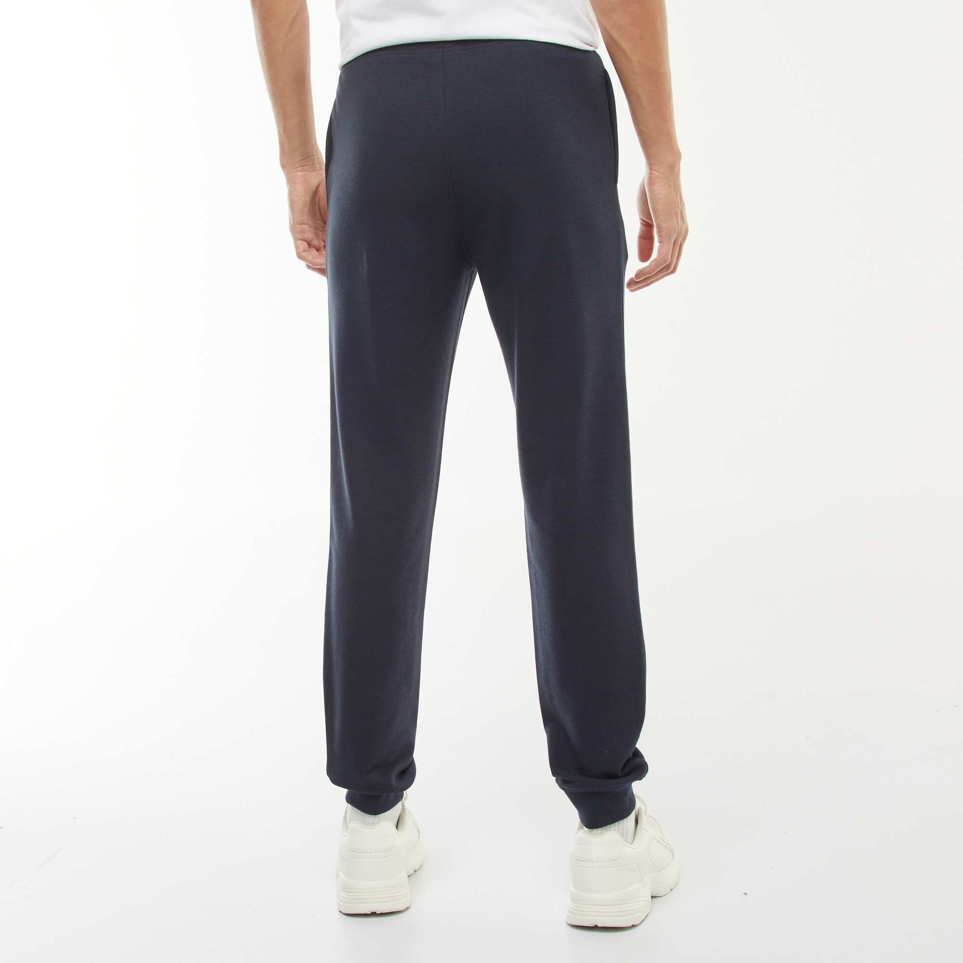 Pantalon jogging léger uni BLEU MARINE
