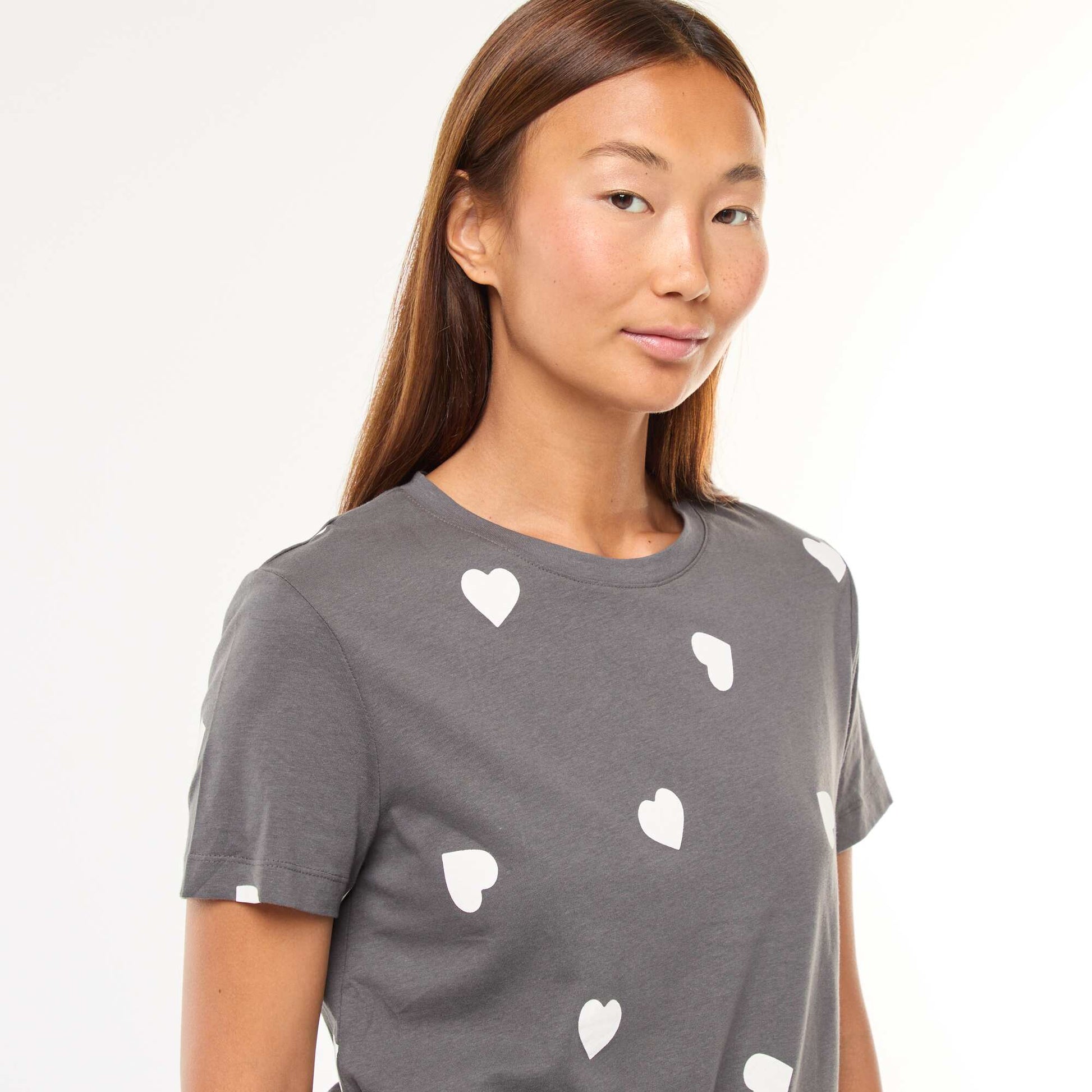 Ensemble pyjama t-shirt + pantalon - 2 pièces GRIS