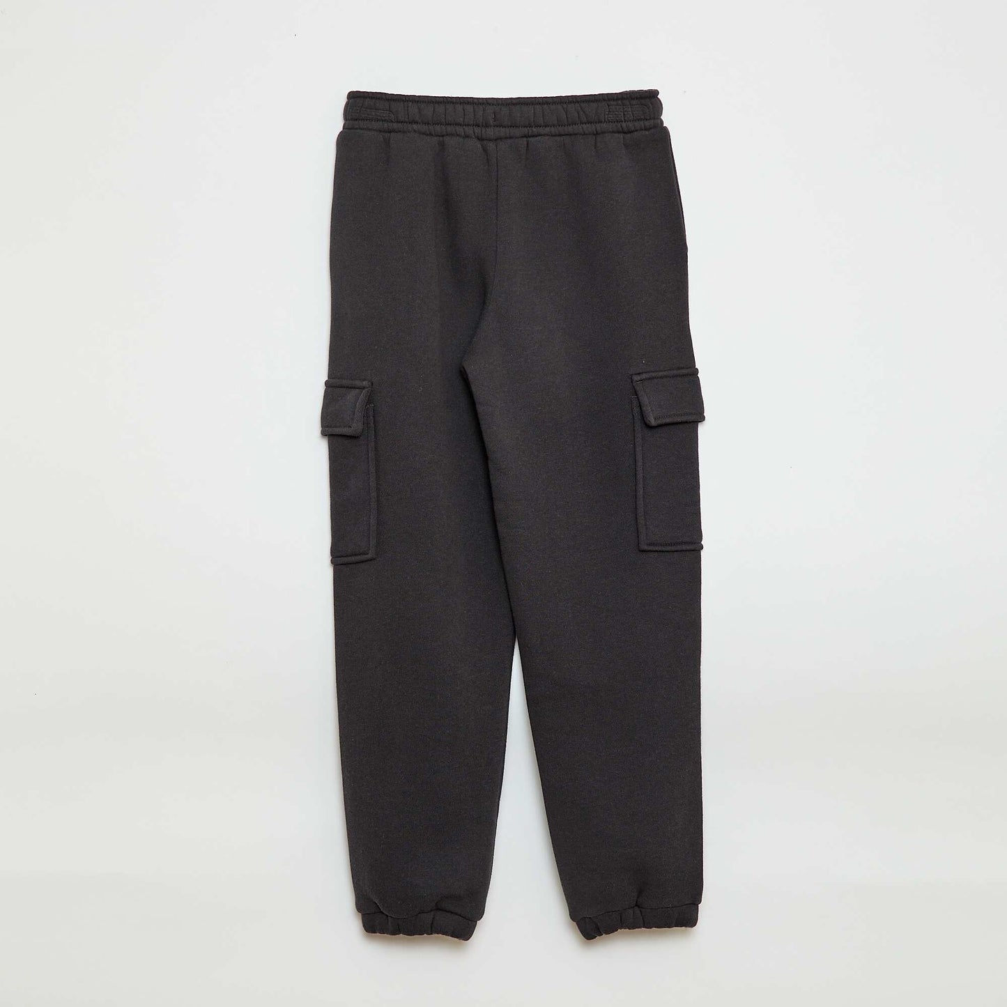 Jogging en molleton uni multi-poches NOIR