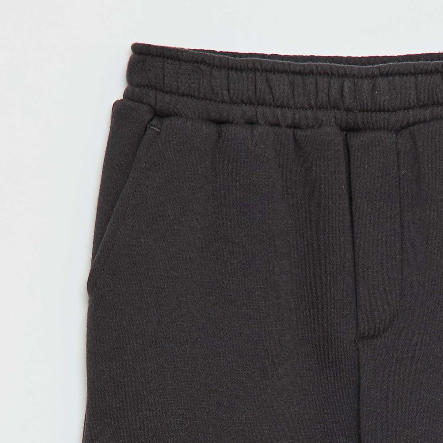 Jogging en molleton uni multi-poches NOIR