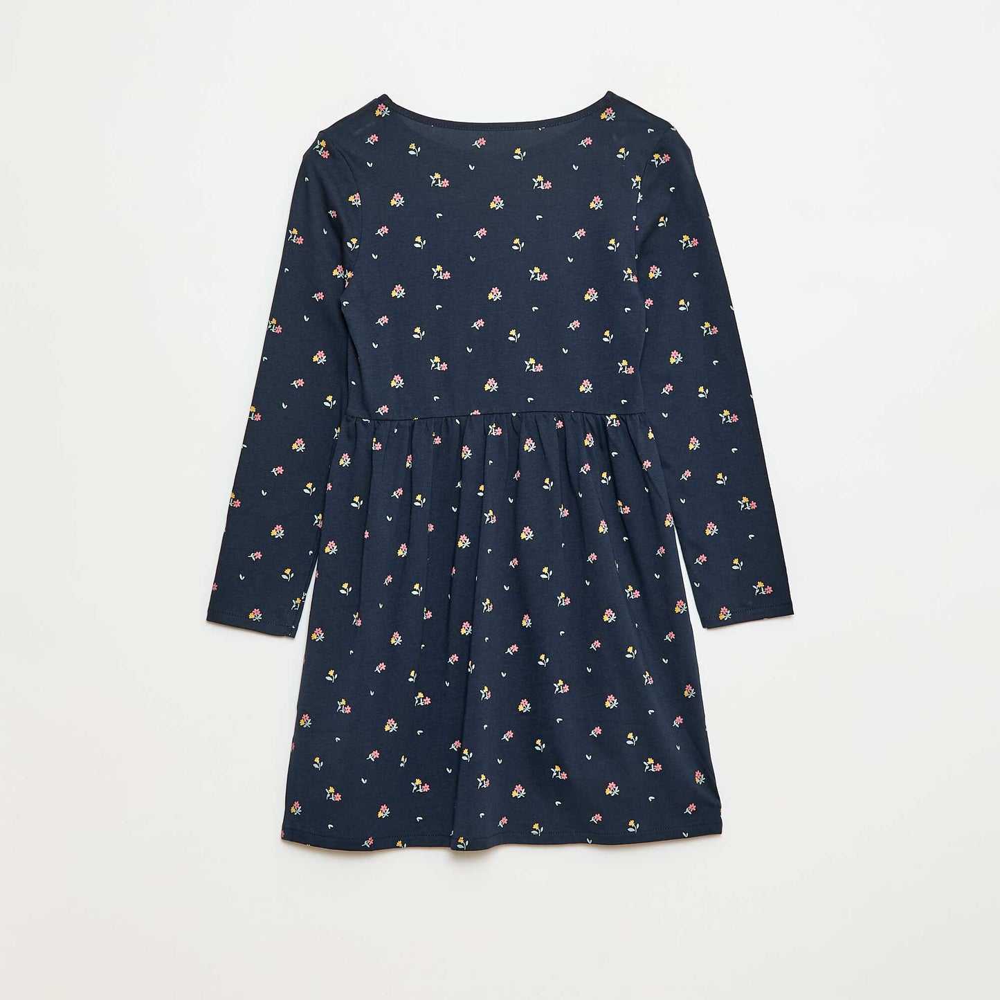 Robe en coton à motif BLEU