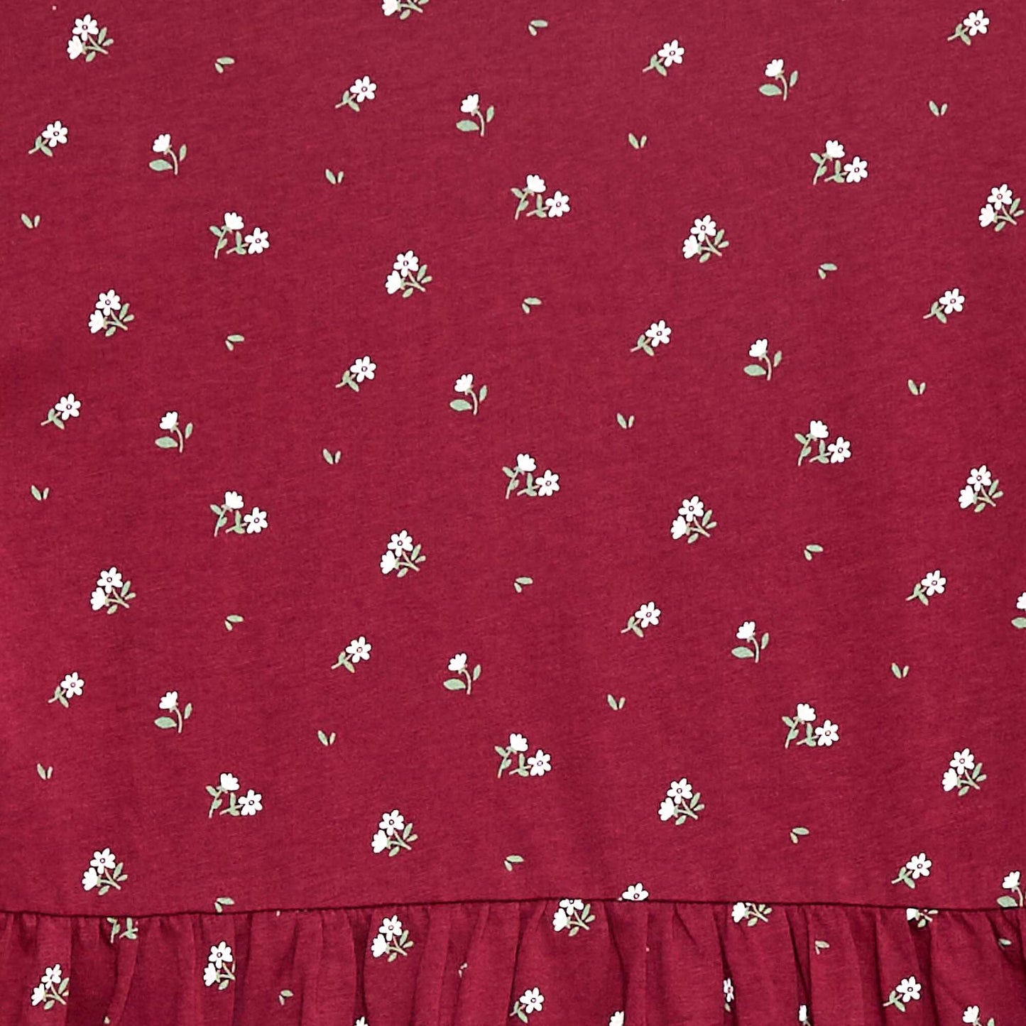 Robe en coton à motif ROUGE