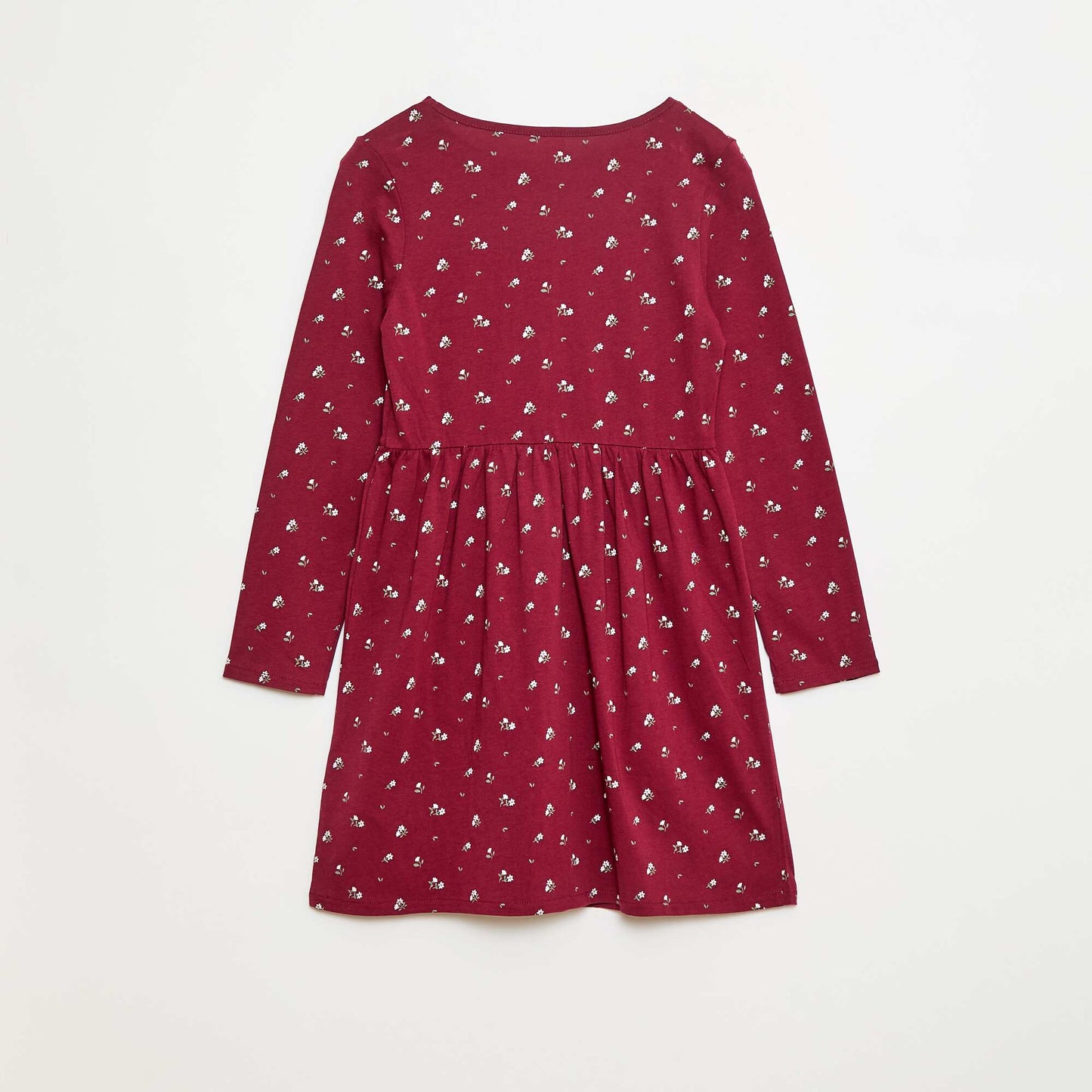 Robe en coton à motif ROUGE