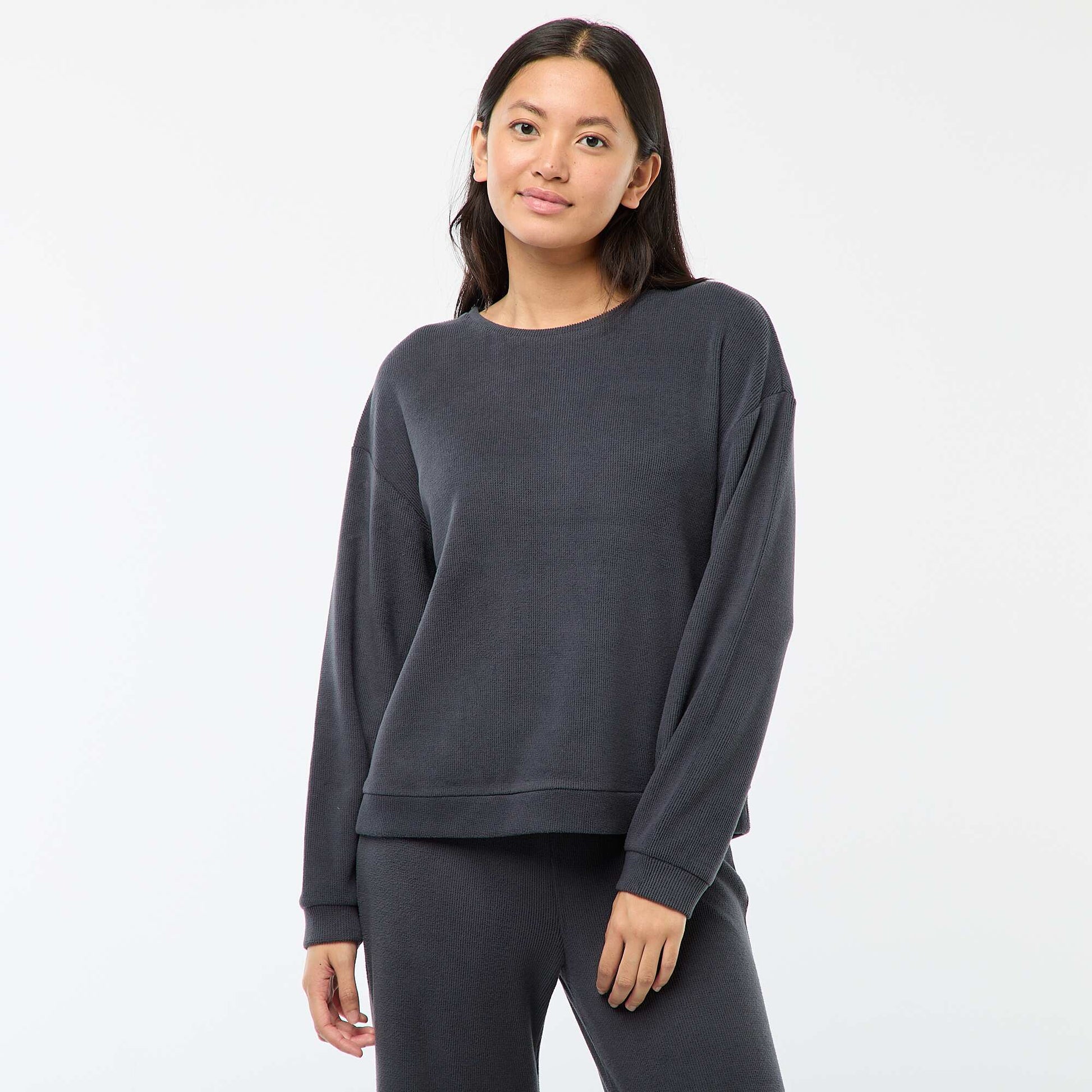 Ensemble de pyjama jersey uni BLEU