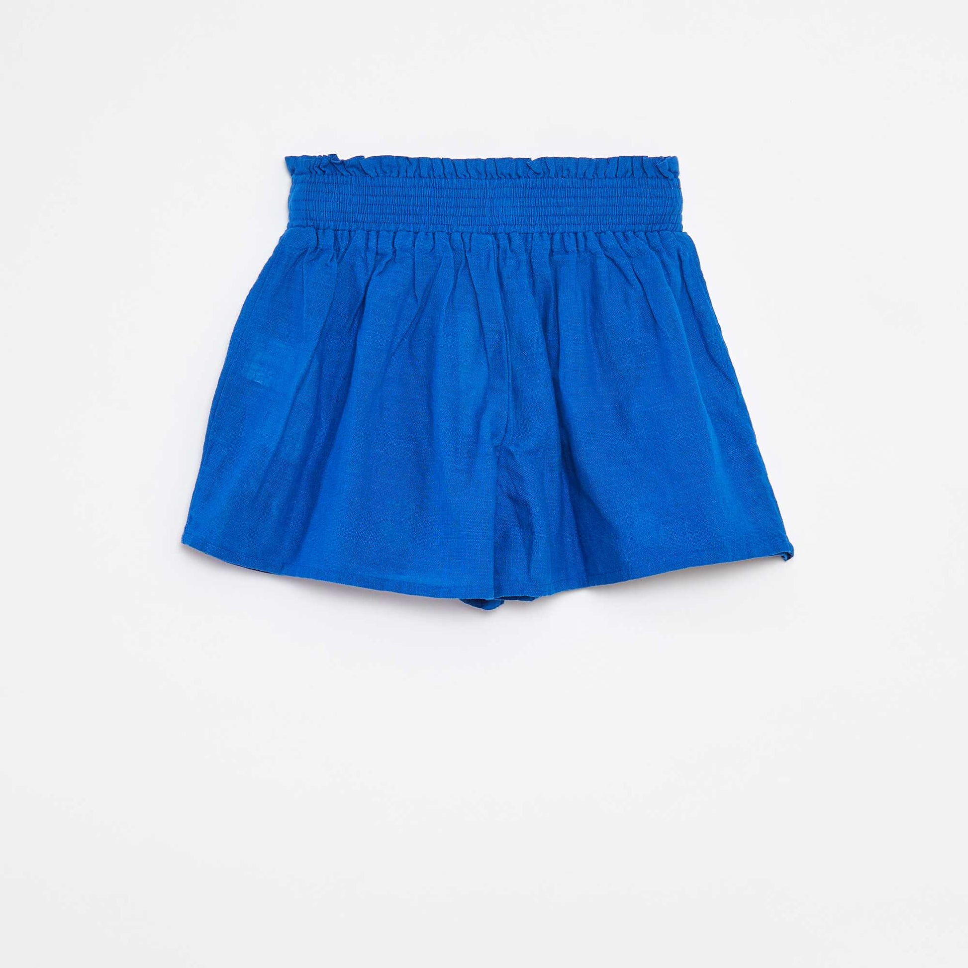 Short avec broderies anglaises BLEU