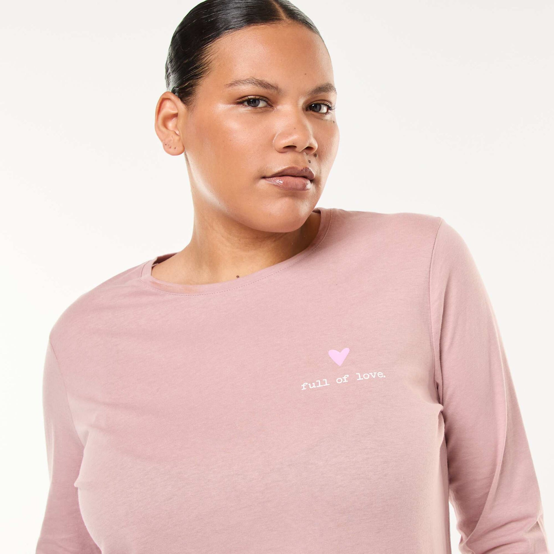 Ensemble de pyjama long imprimé - 2 pièces ROSE