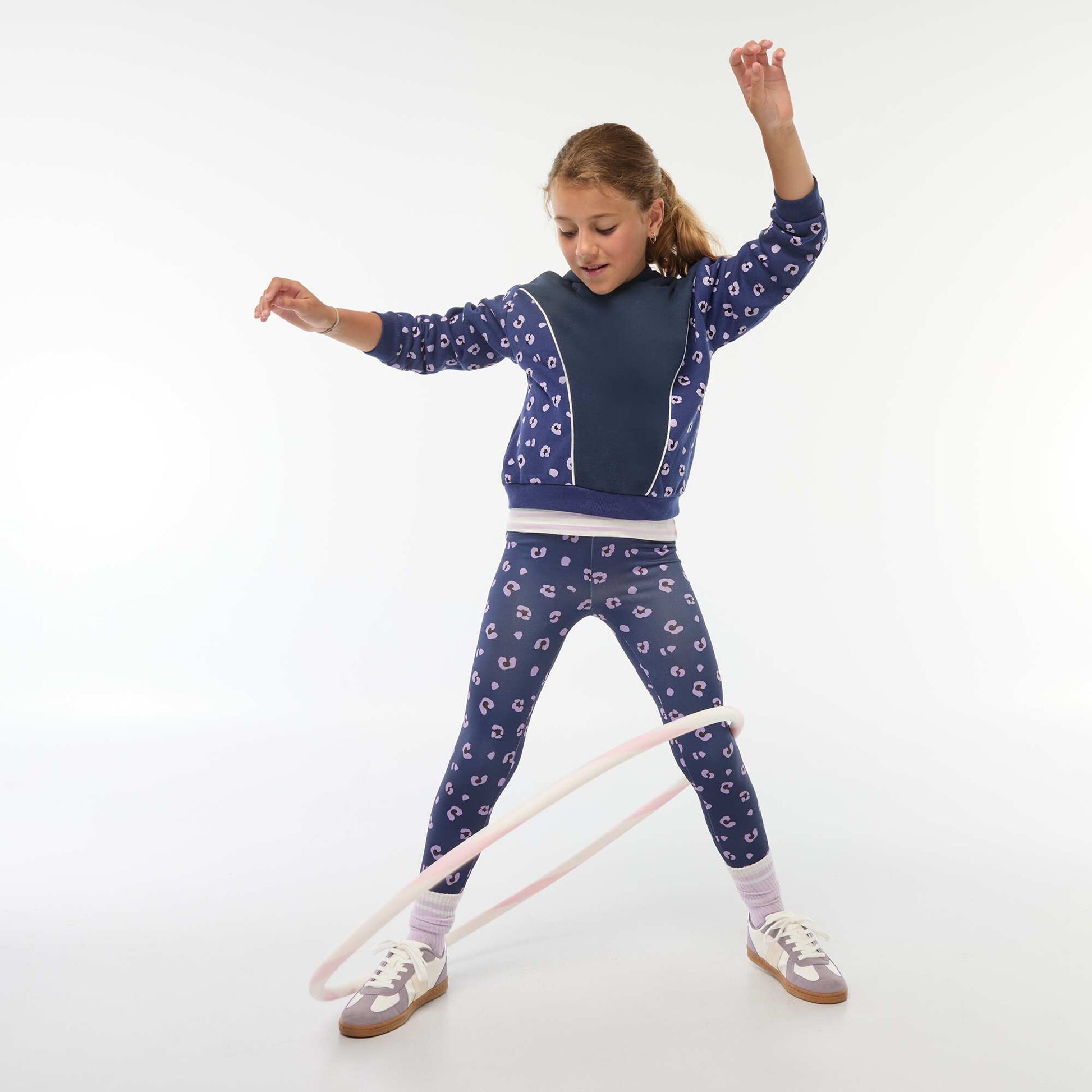Legging de sport en matière stretch BLEU