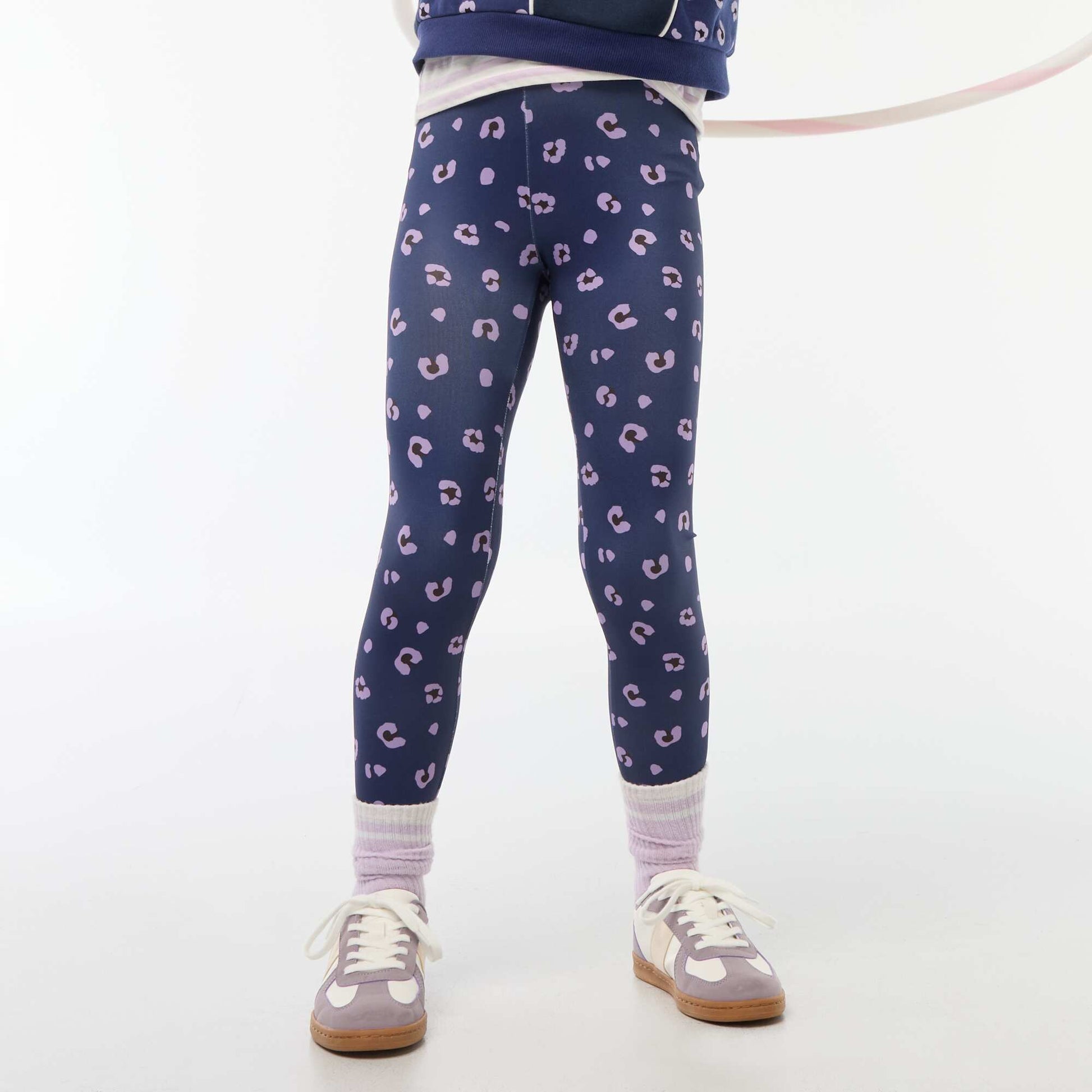 Legging de sport en matière stretch BLEU