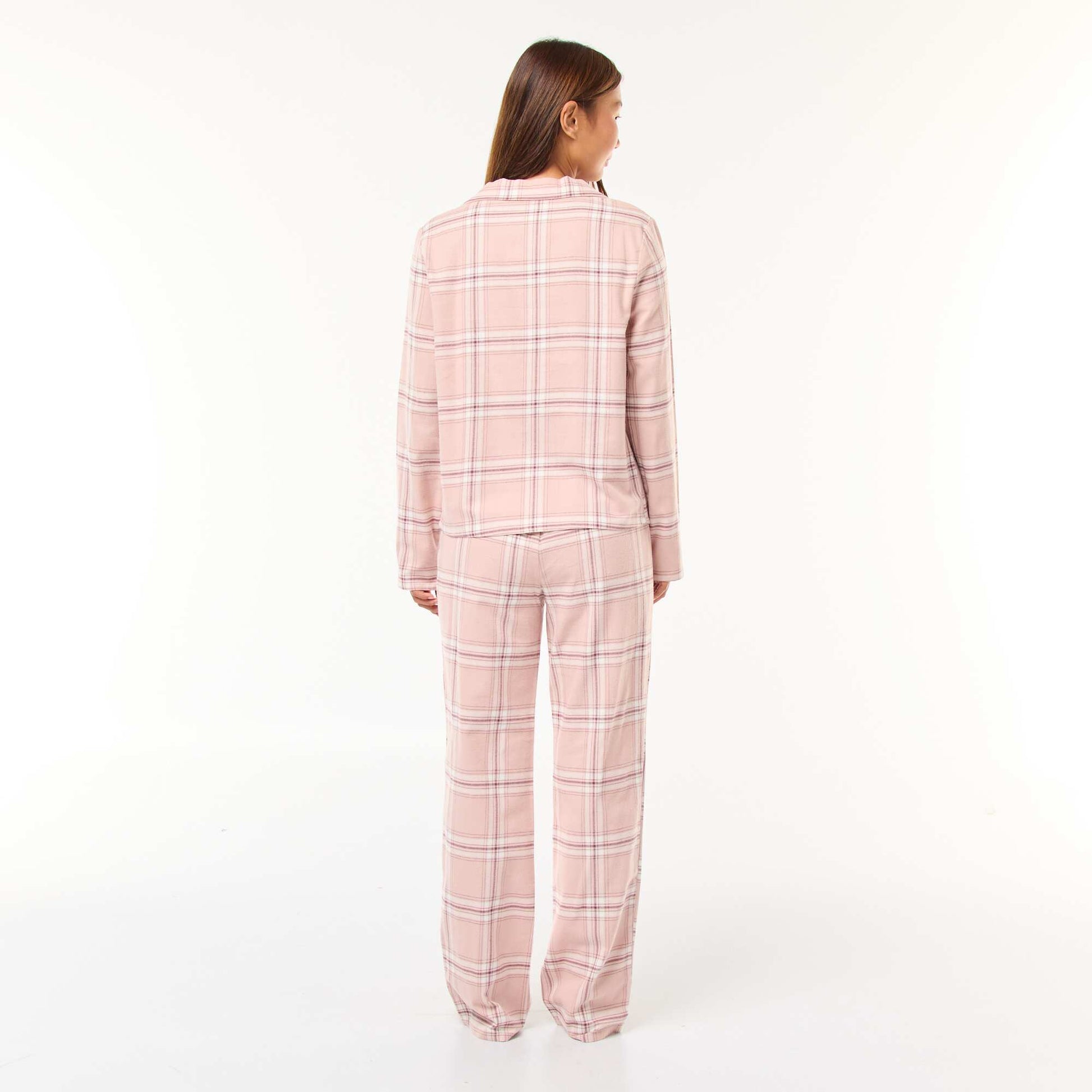 Pyjama long 2 pièces chemisier + pantalon - 2 pièces ROSE