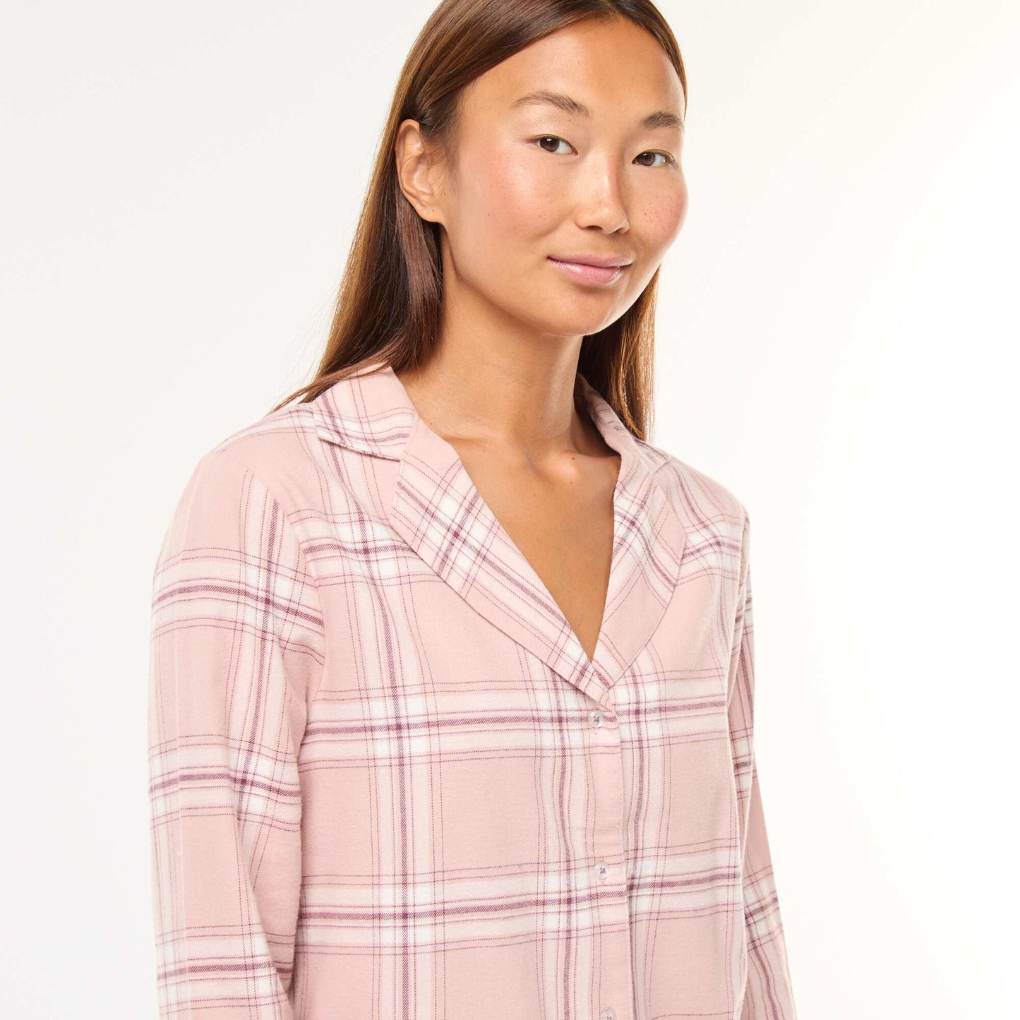 Pyjama long 2 pièces chemisier + pantalon - 2 pièces ROSE