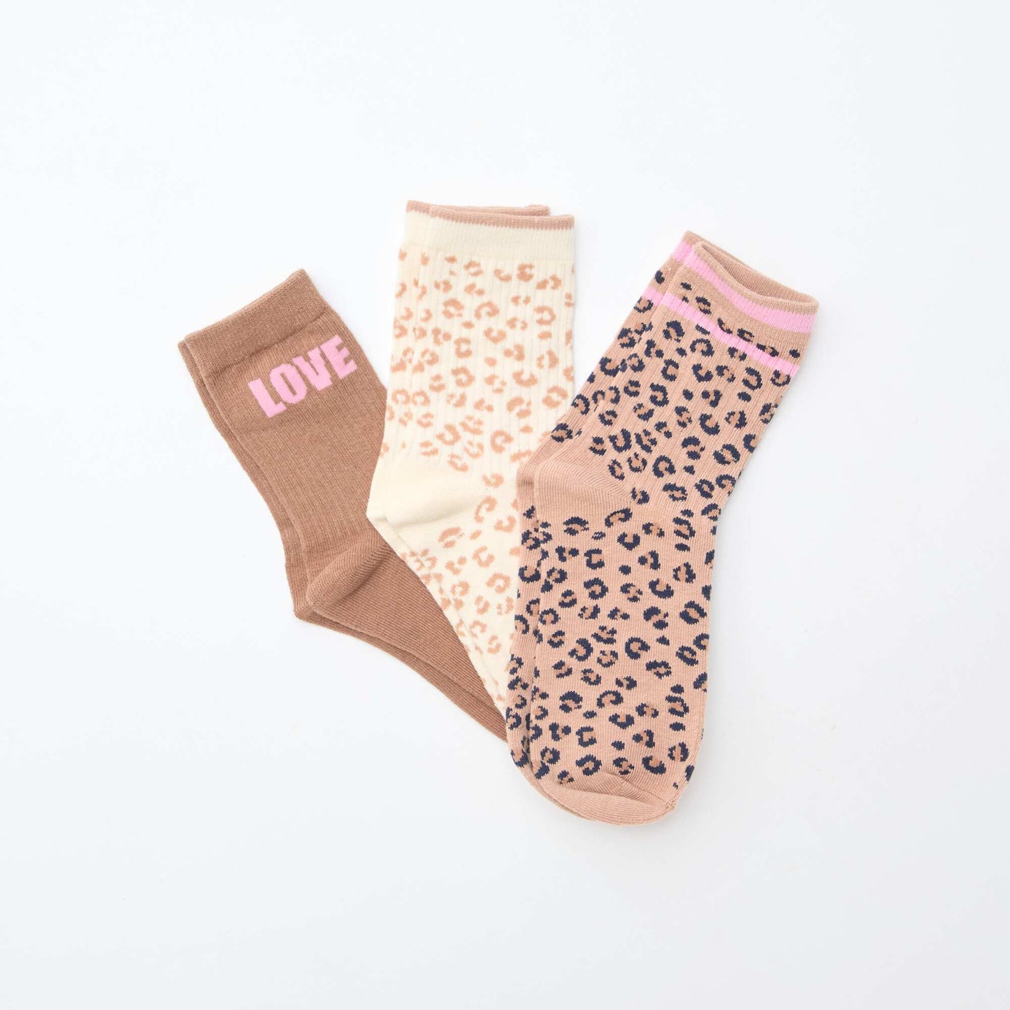 Lot de 3 paires de chaussette MARRON