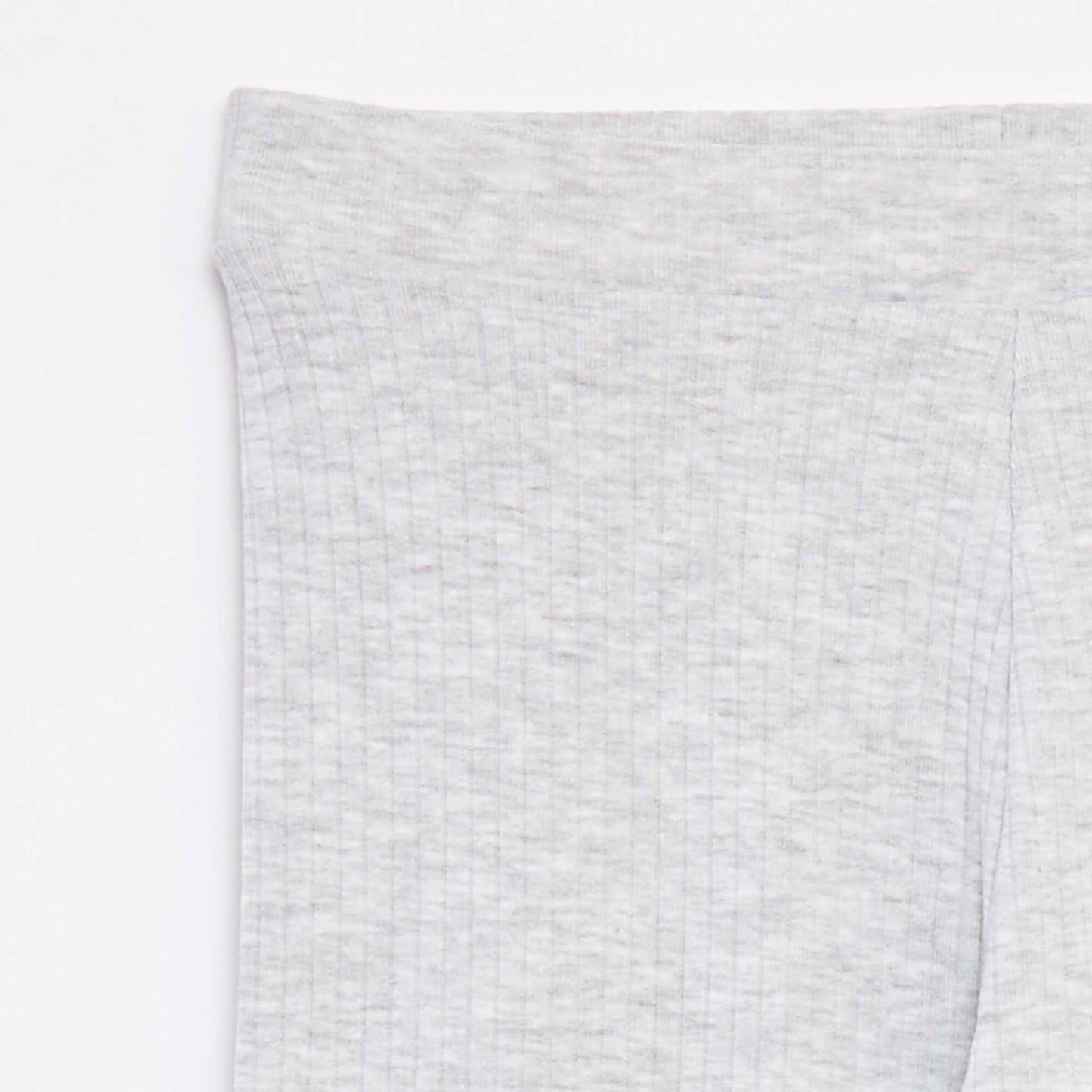 Legging côtelé long uni GRIS