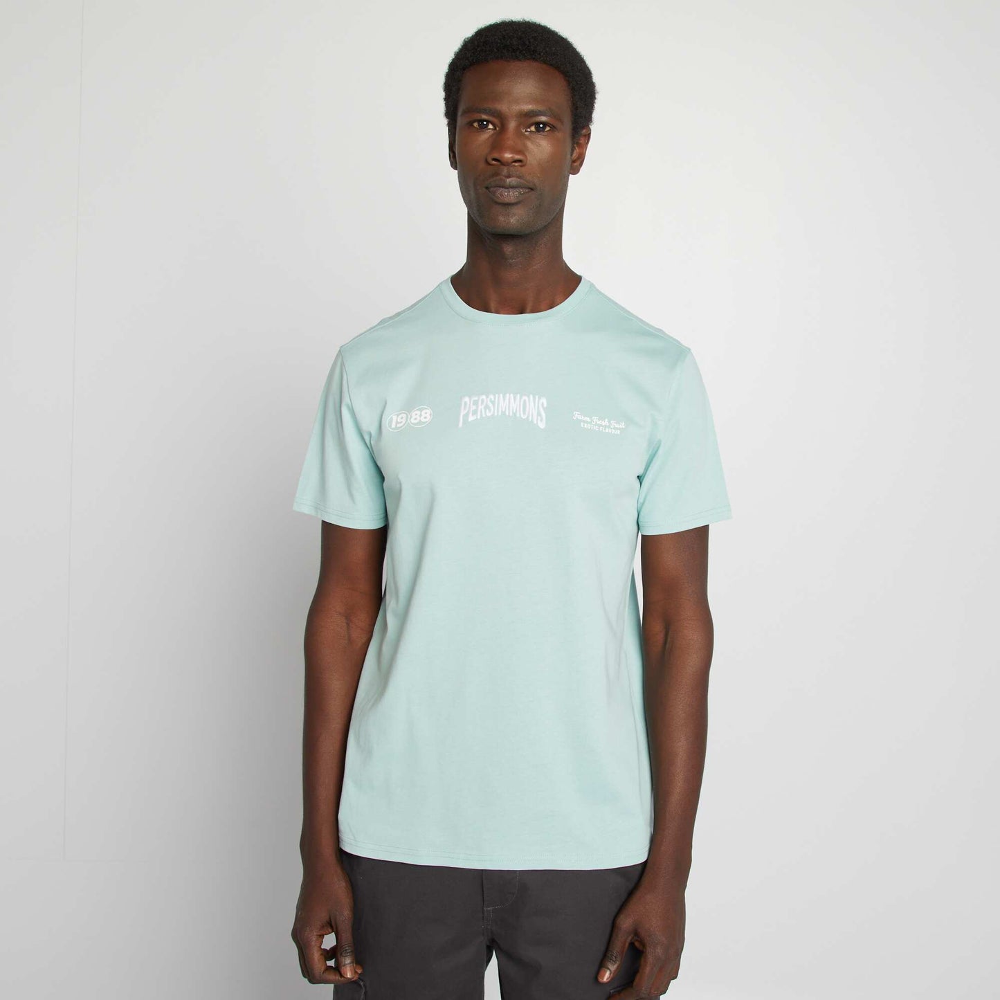 T-shirt imprimé recto/verso manches courtes VERT
