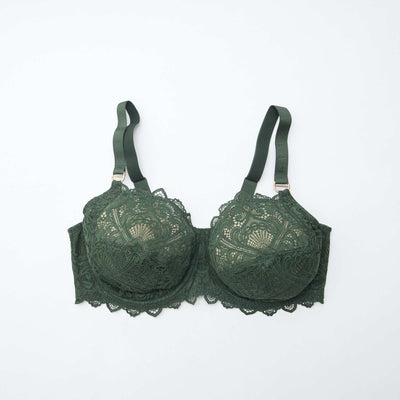 Soutien-gorge corbeille en dentelle KAKI