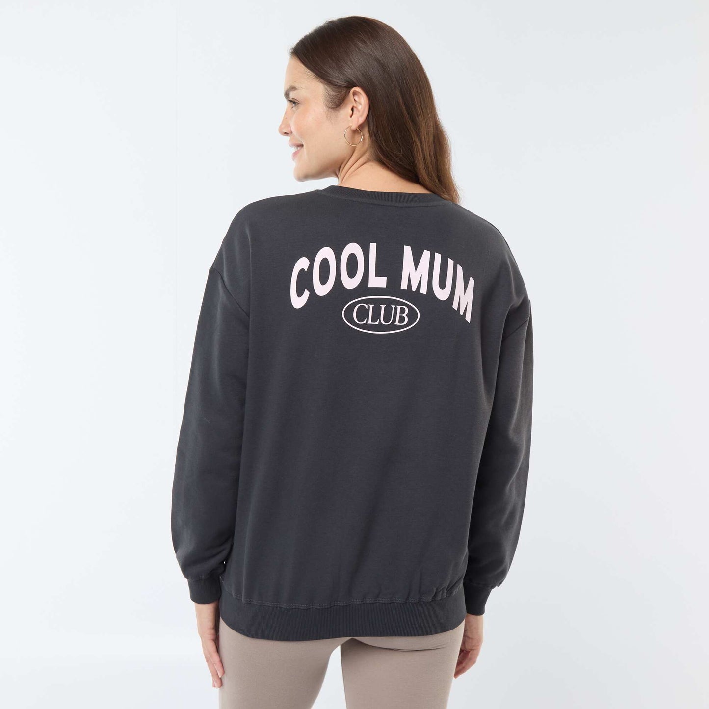 Sweat d'allaitement en molleton NOIR