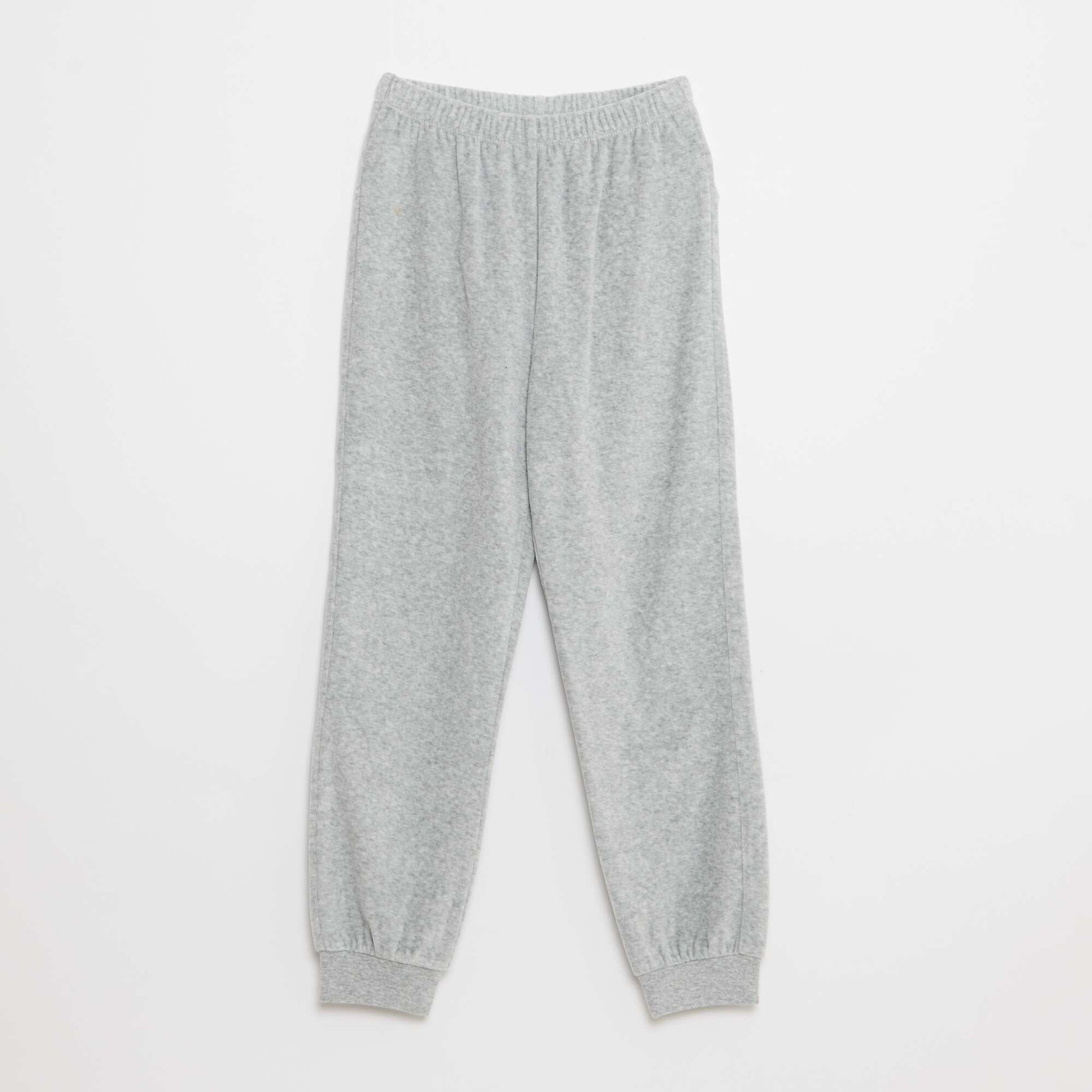 Ensemble pyjama en velours imprimé sweat + pantalon - 2 pièces MARRON