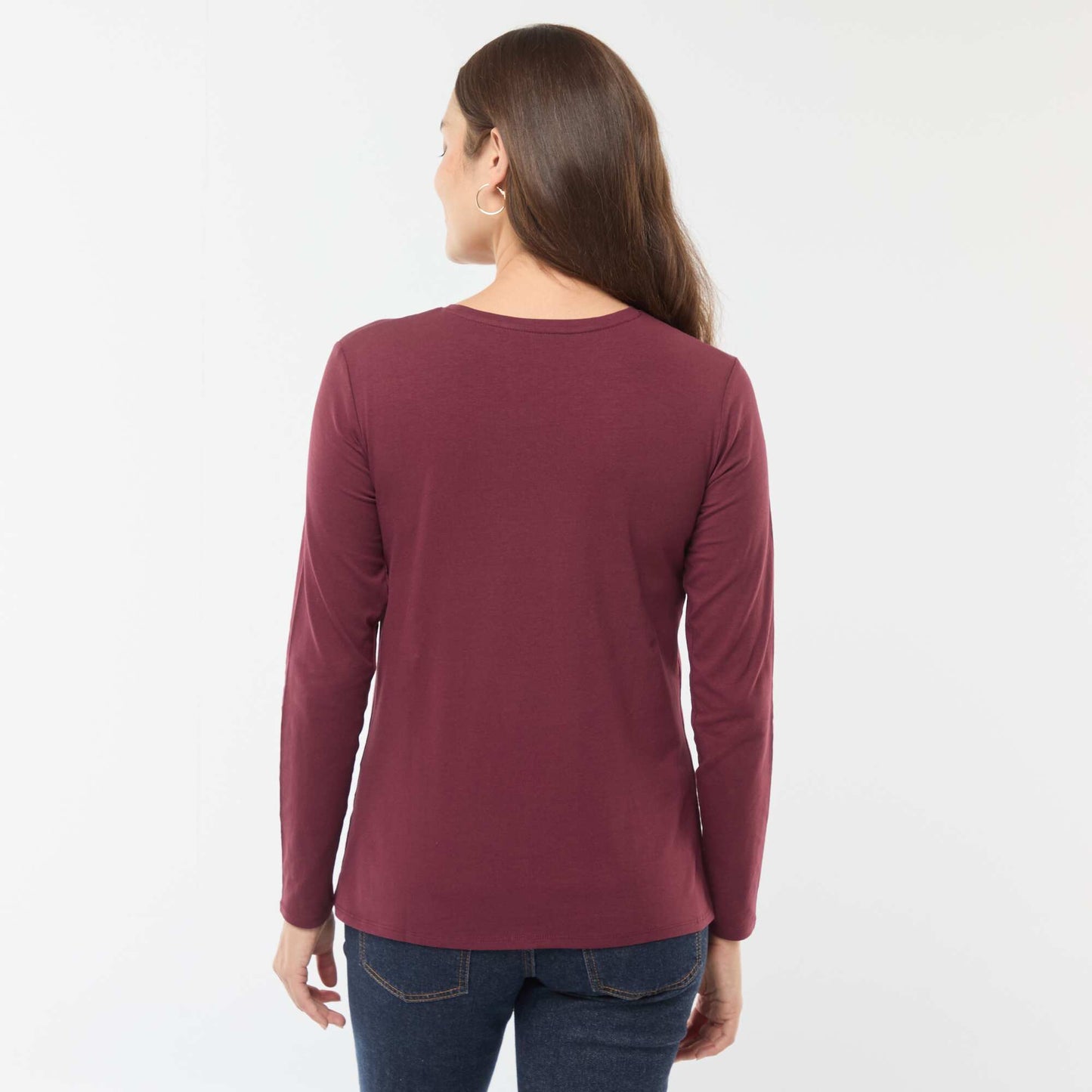 Tee-shirt d'allaitement basique ROUGE