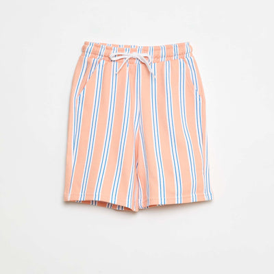 Bermuda french terry imprimé ORANGE