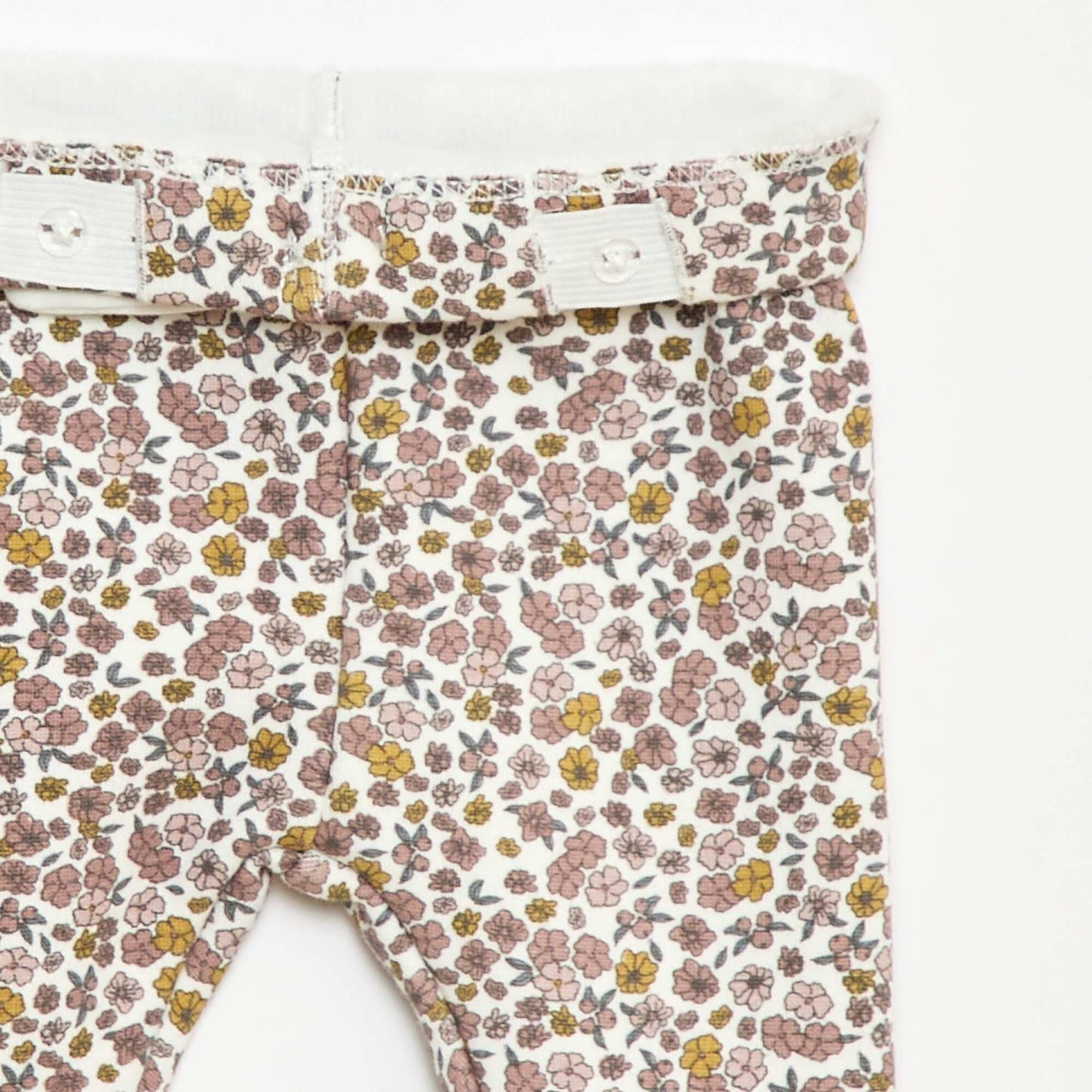Legging fourré en molleton avec nœud BLANC