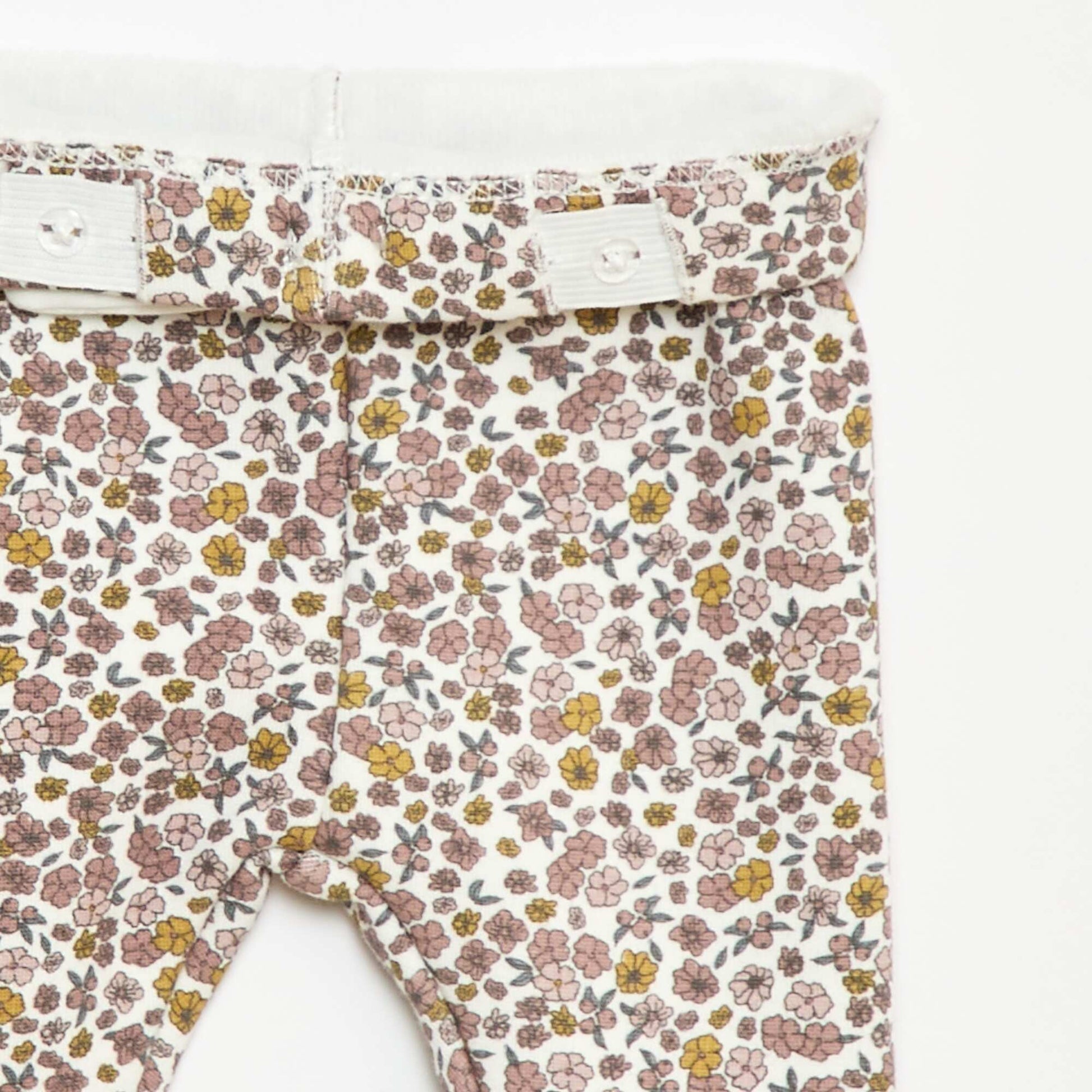 Legging fourré en molleton avec nœud BLANC