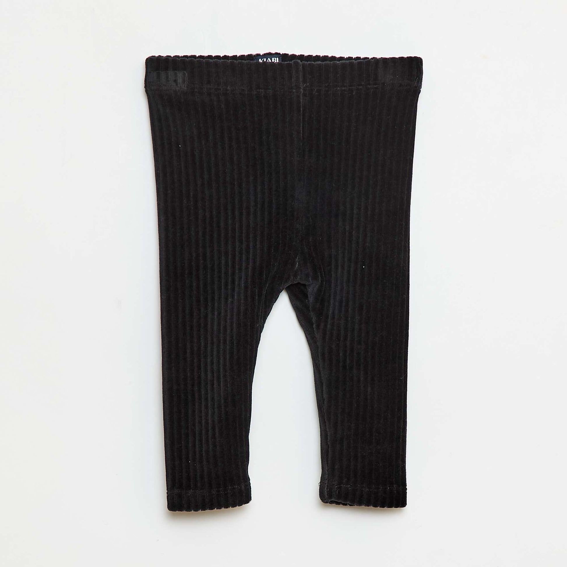 Pantalon legging en velours NOIR
