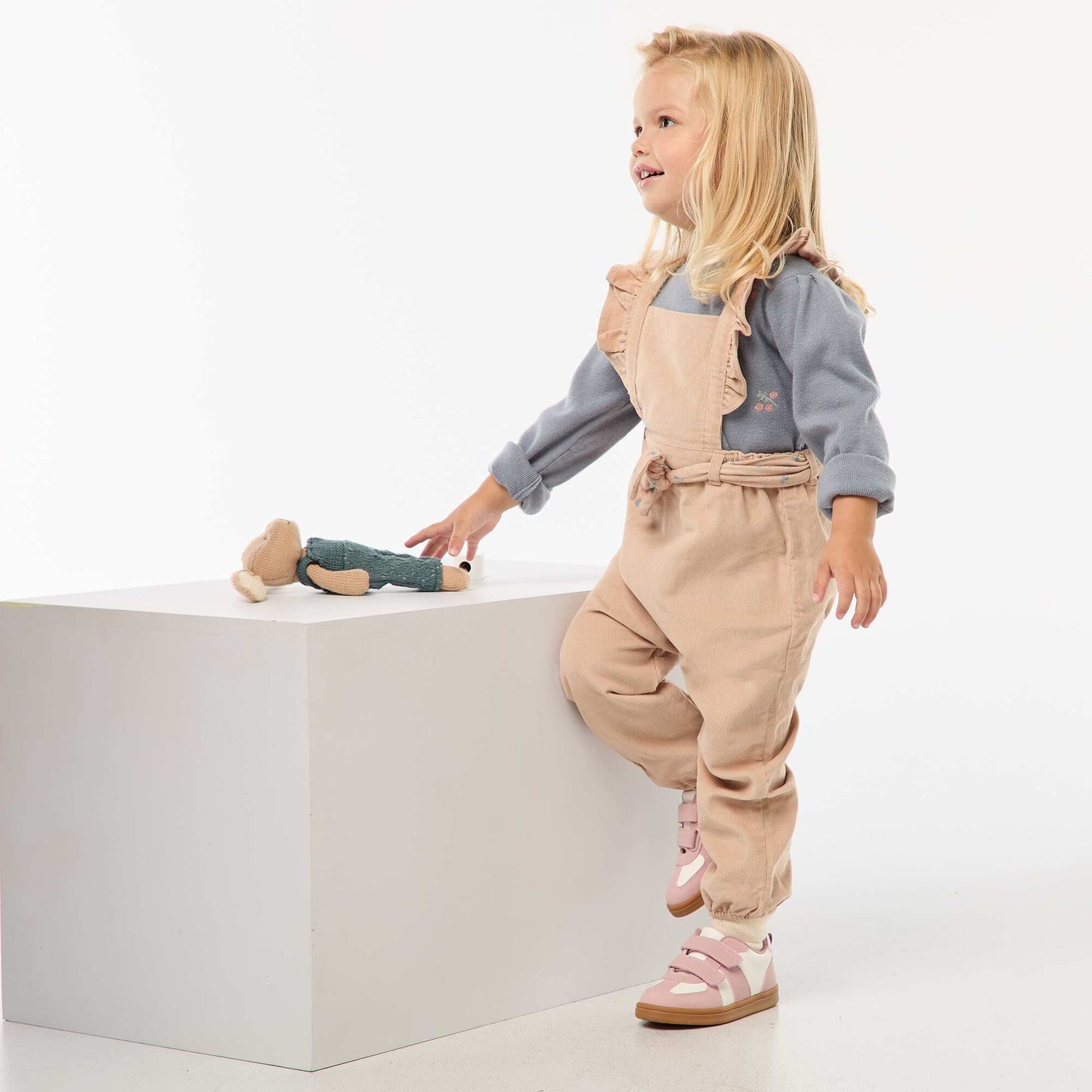 Salopette en velours BEIGE