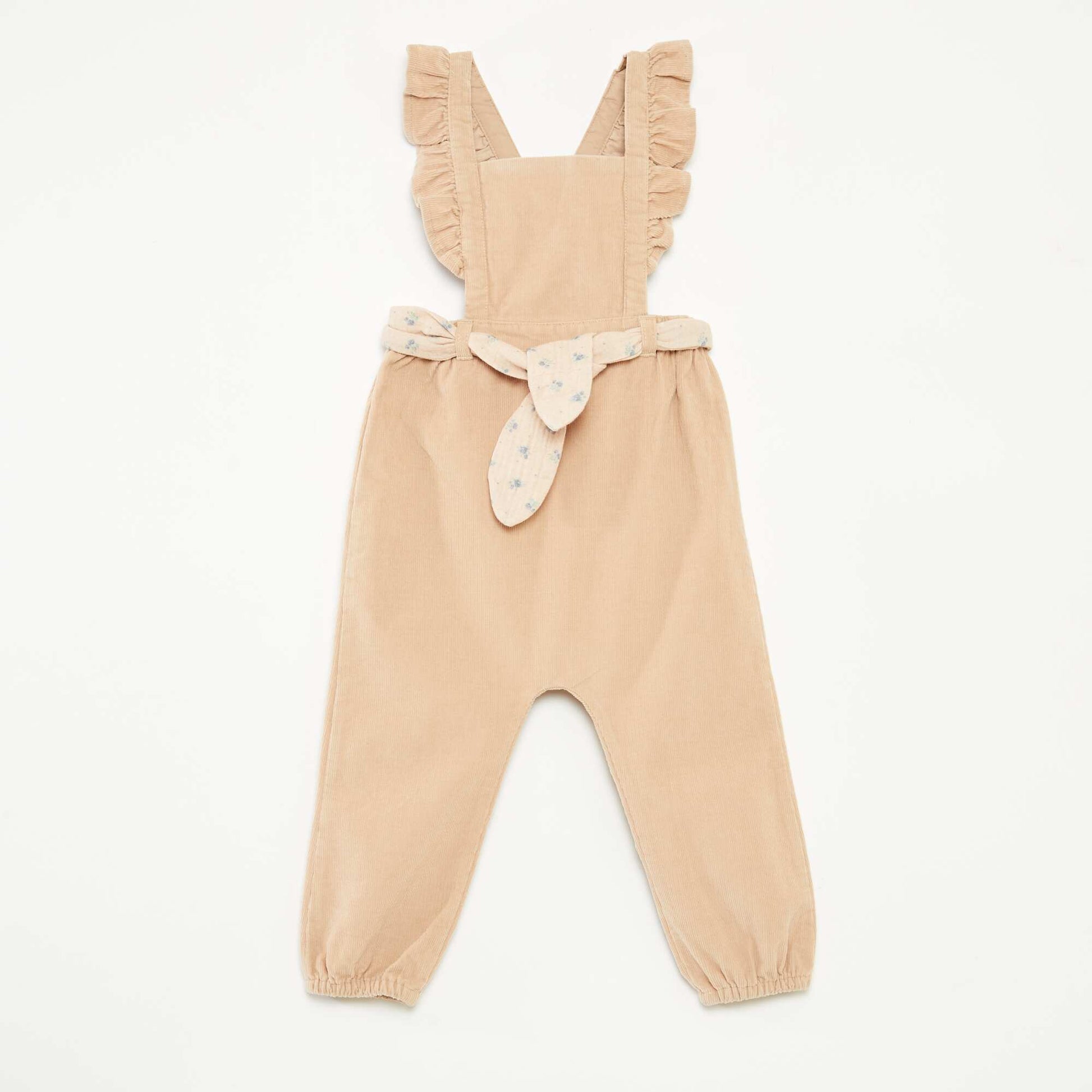 Salopette en velours BEIGE