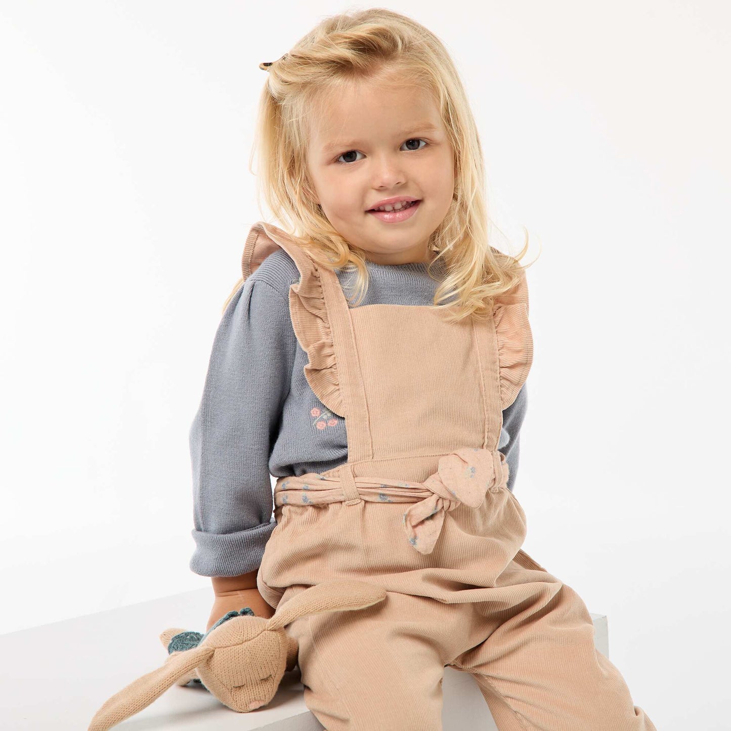 Salopette en velours BEIGE