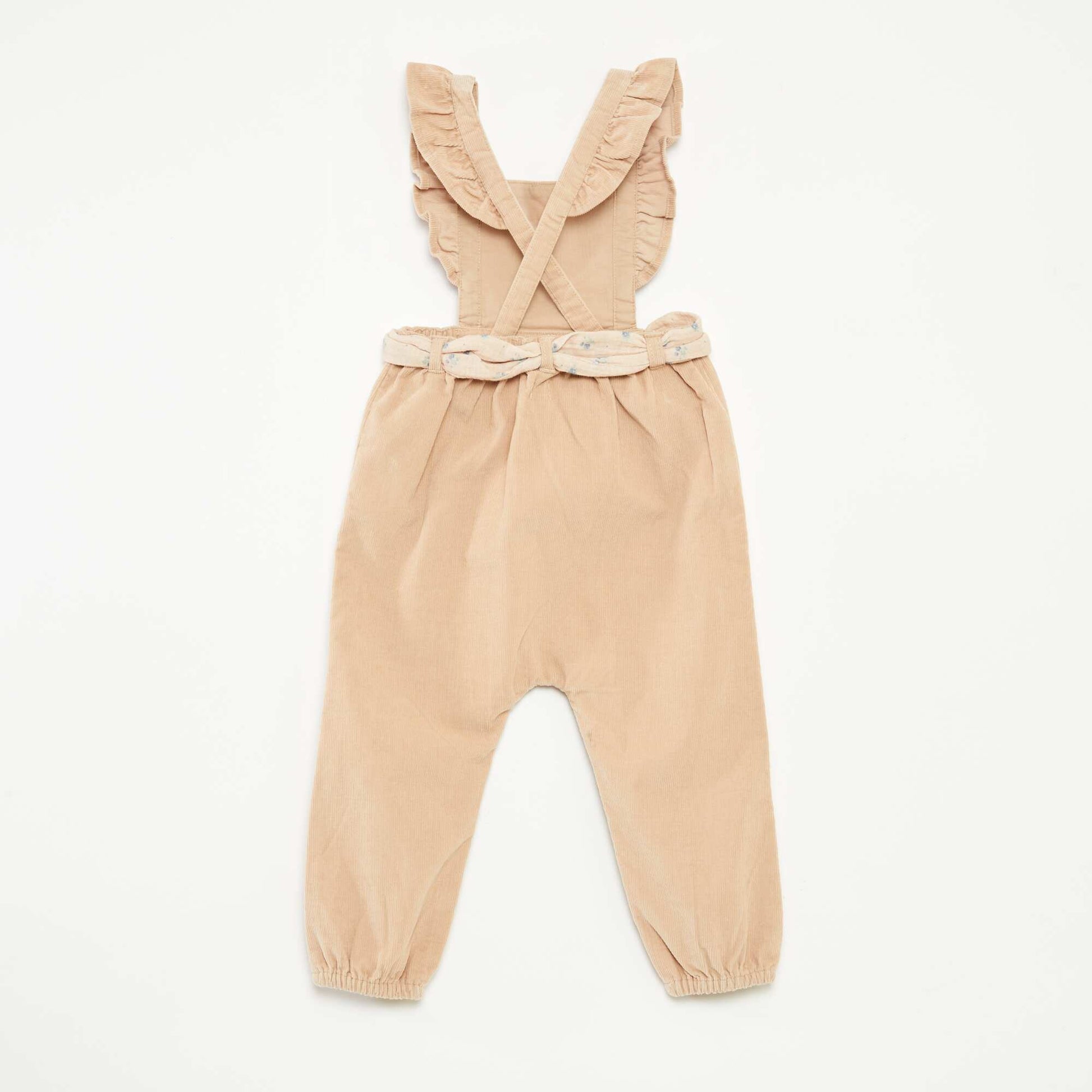 Salopette en velours BEIGE