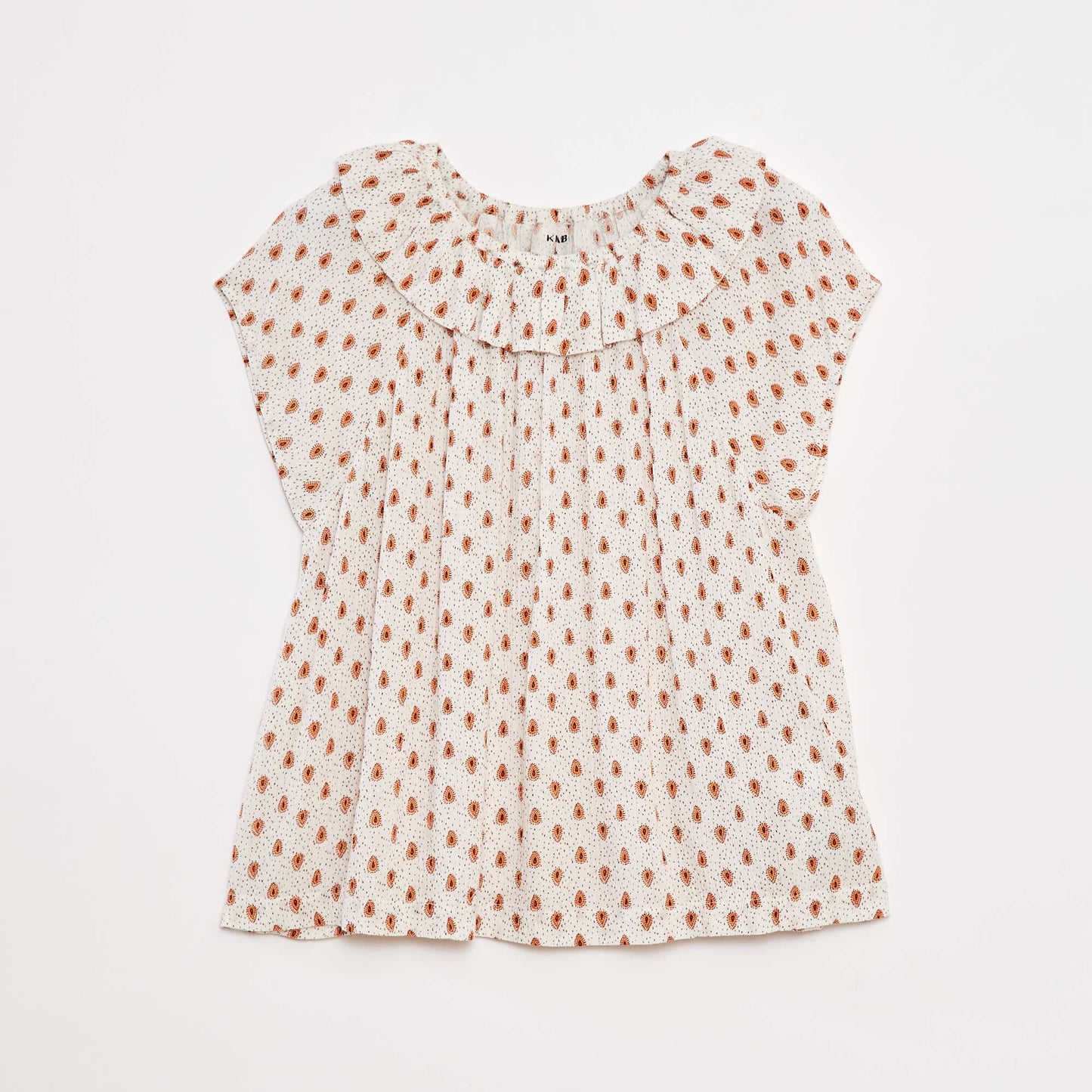 Blouse légère sans manches unie BLANC