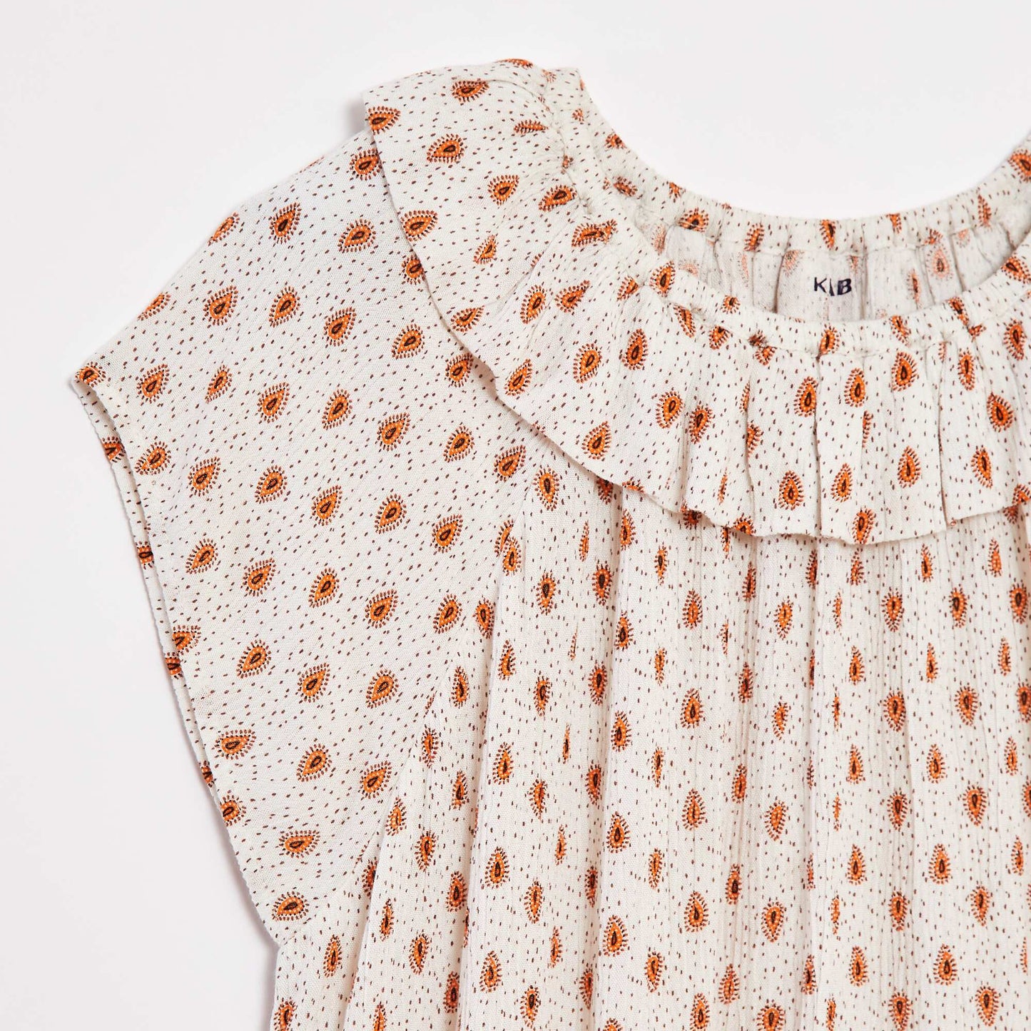 Blouse légère sans manches unie BLANC