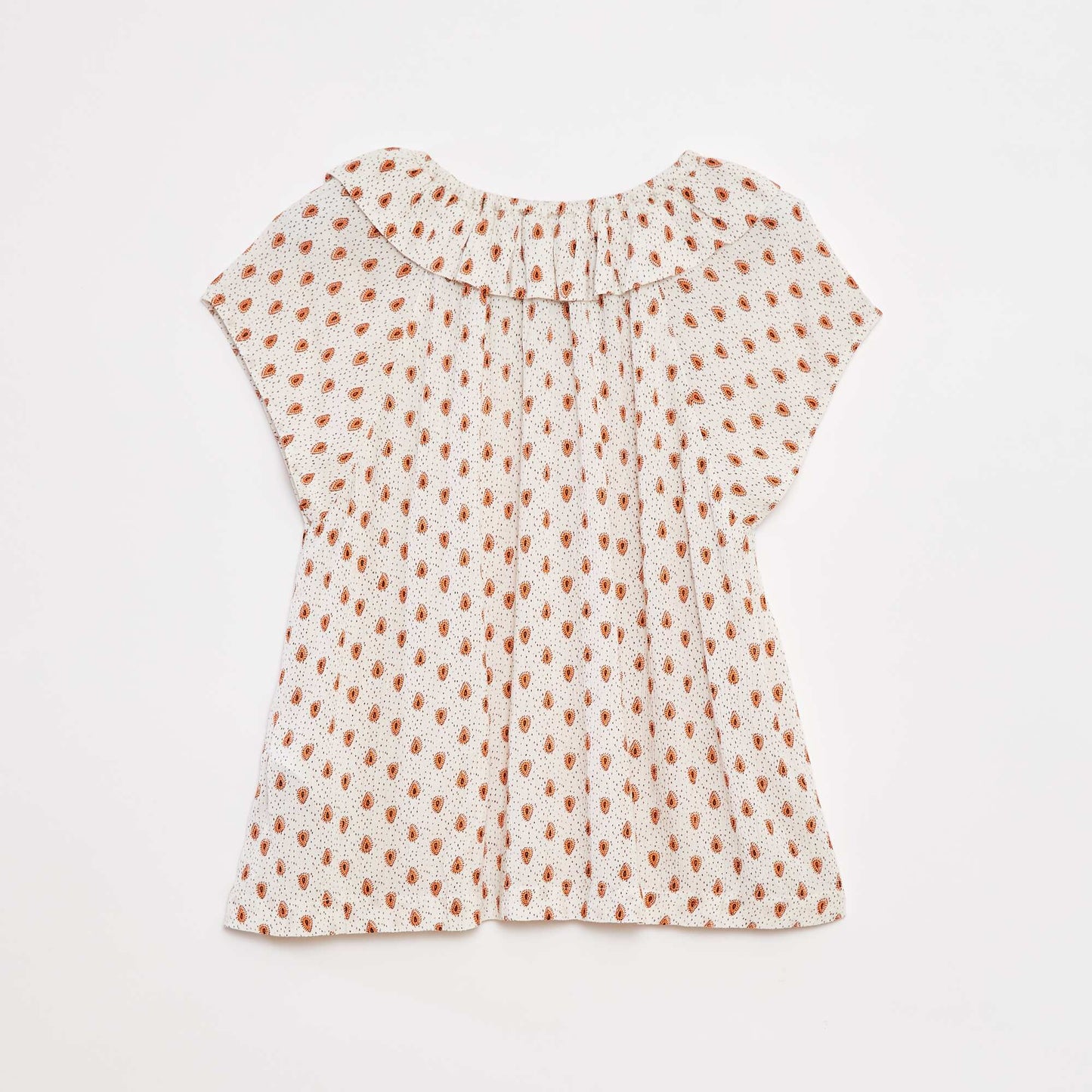 Blouse légère sans manches unie BLANC