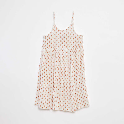 Robe à bretelles en maille crêpe BLANC