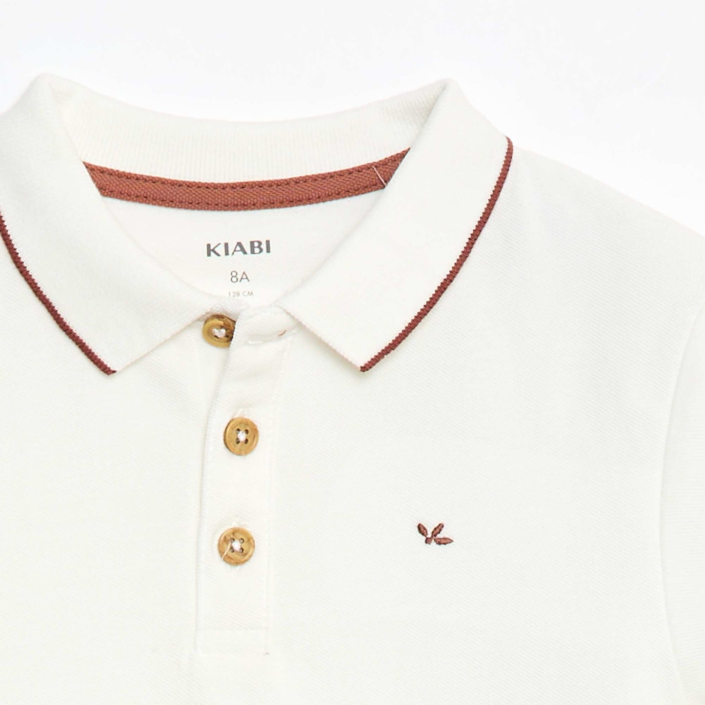 Polo en coton piqué BLANC