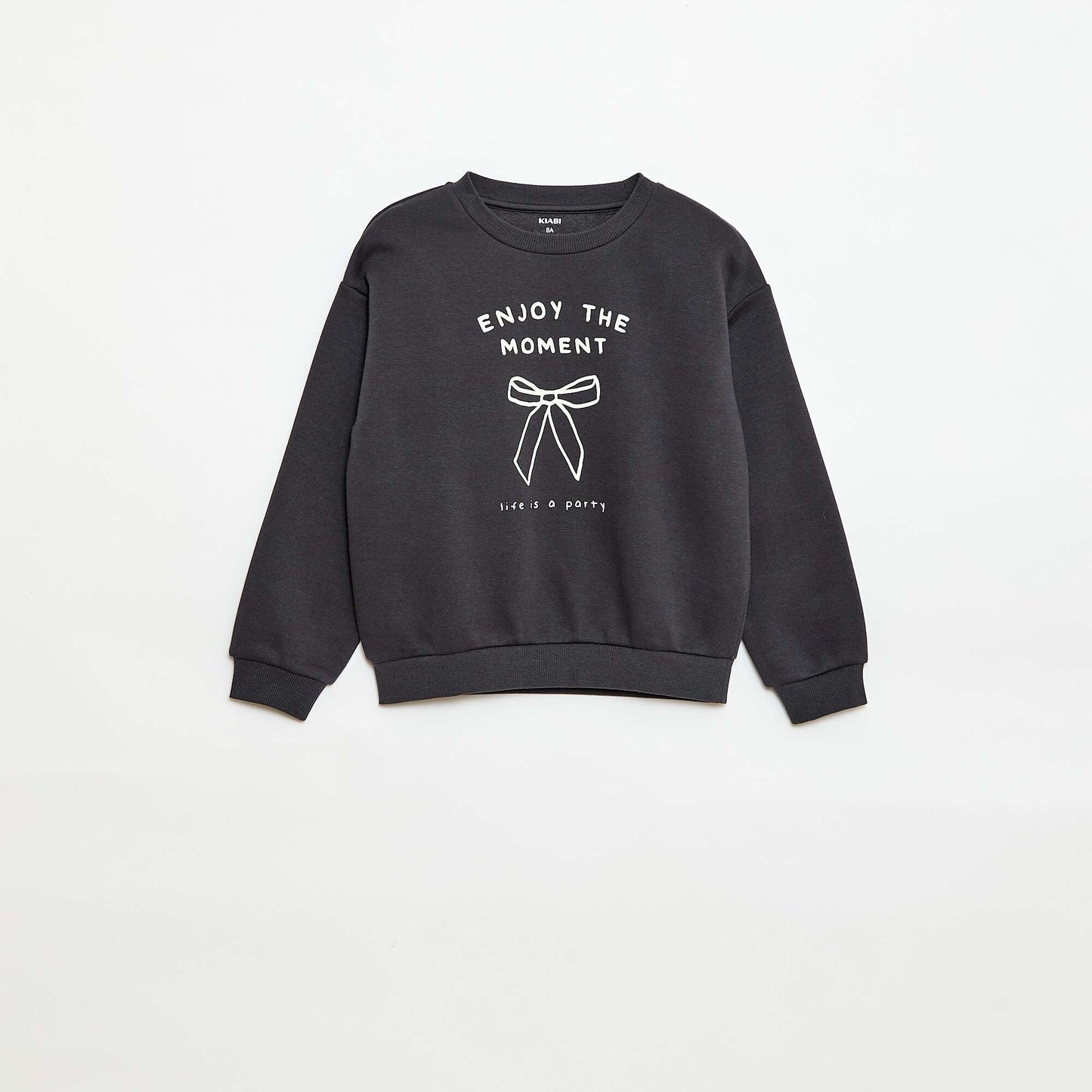 Sweat à manches longues avec imprimé GRIS