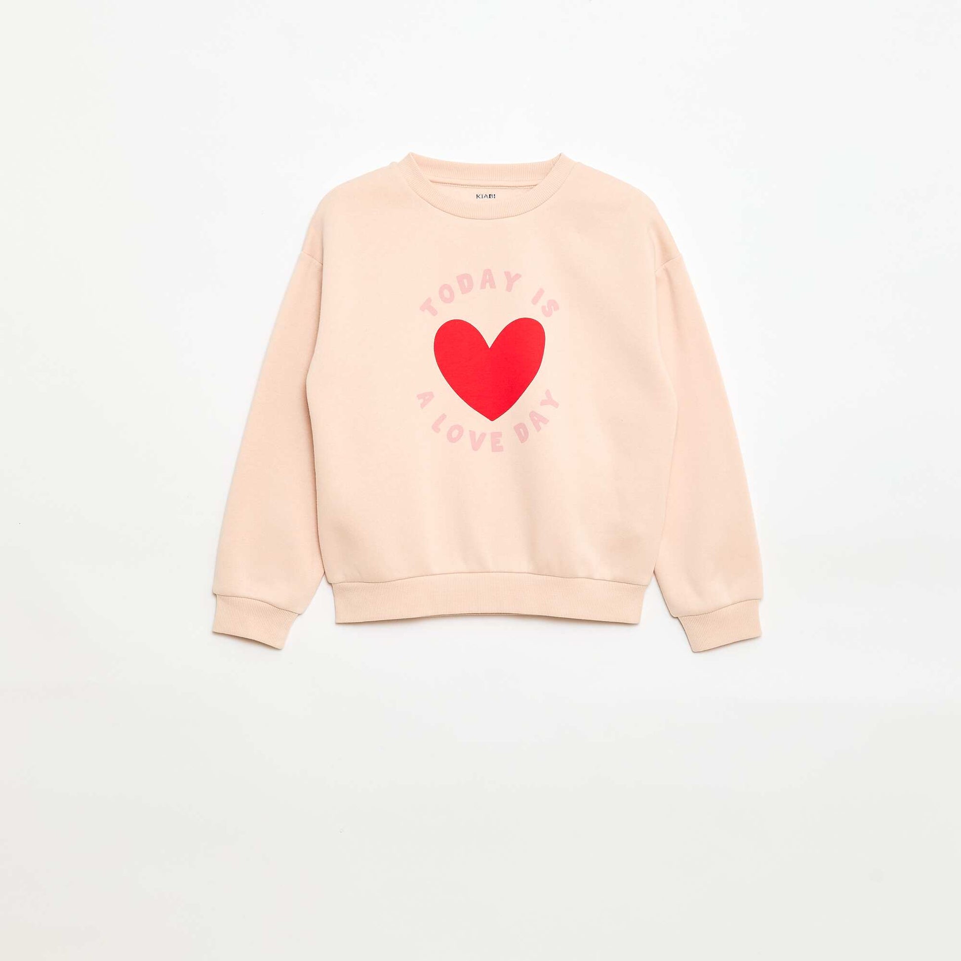 Sweat à manches longues avec imprimé ROSE