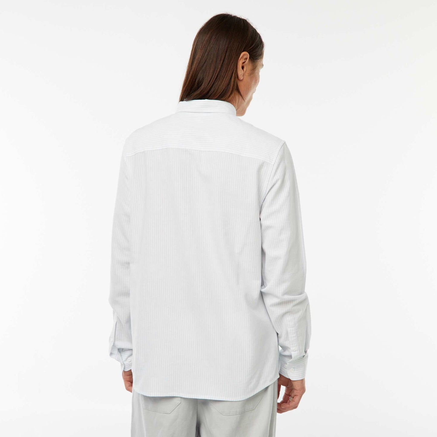 Chemise Oxford avec motif à rayures BLEU