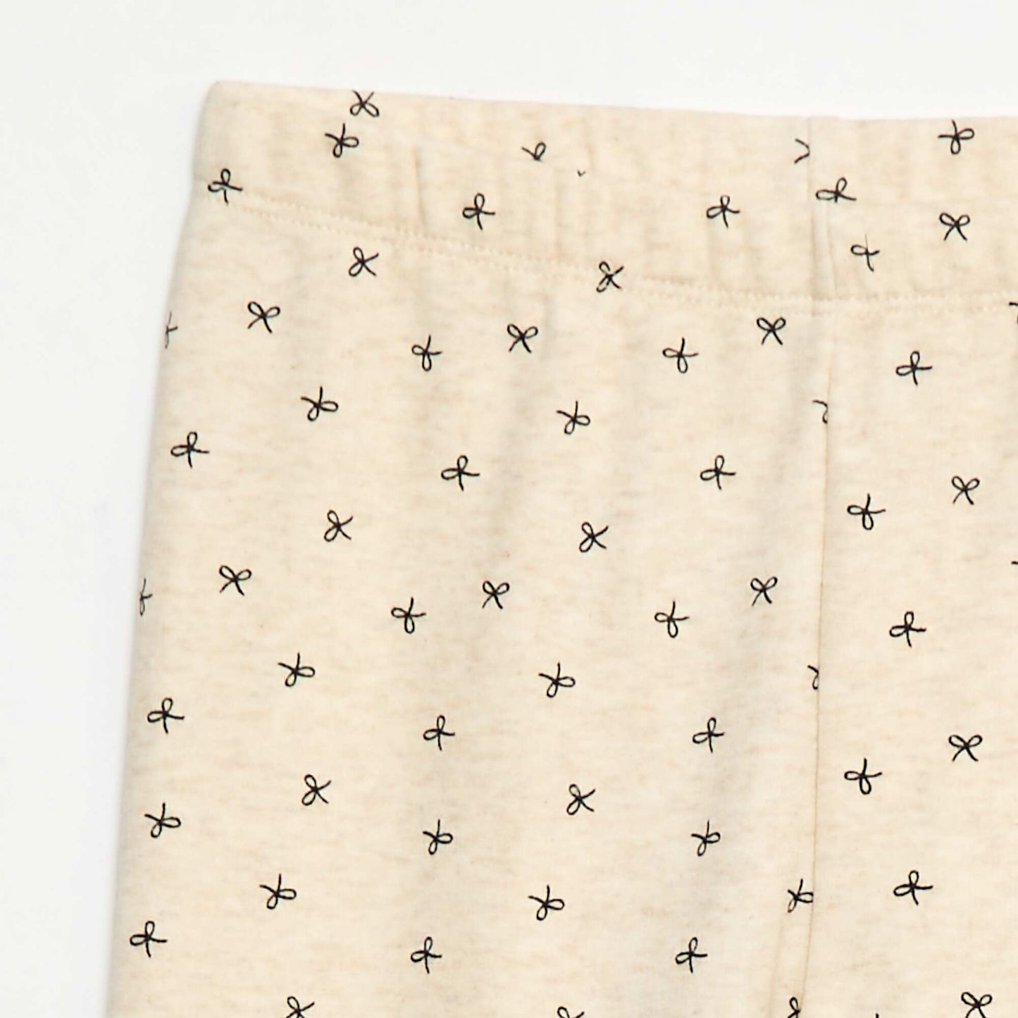 Legging chaud imprimé intérieur velours BEIGE