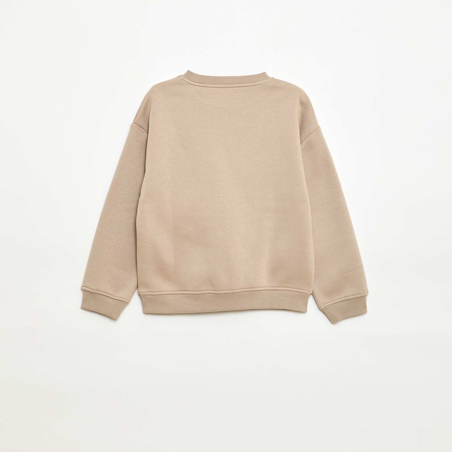 Sweat loose avec imprimé BEIGE