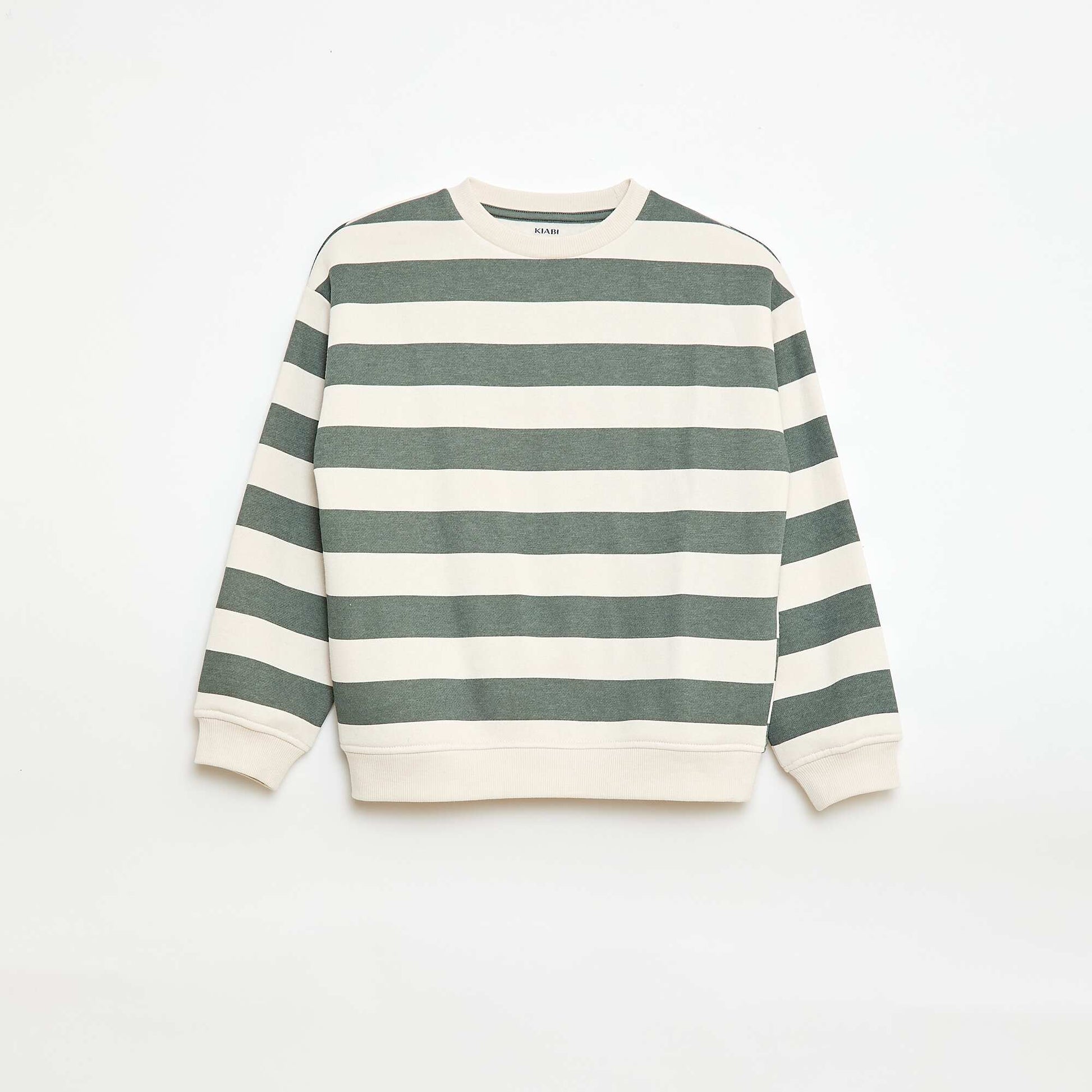 Sweat loose avec imprimé VERT