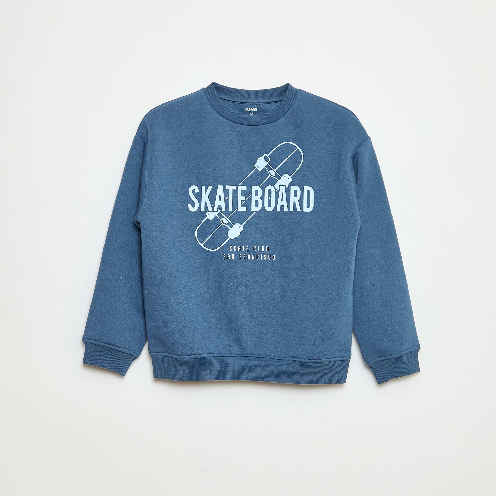 Sweat loose avec imprimé BLEU