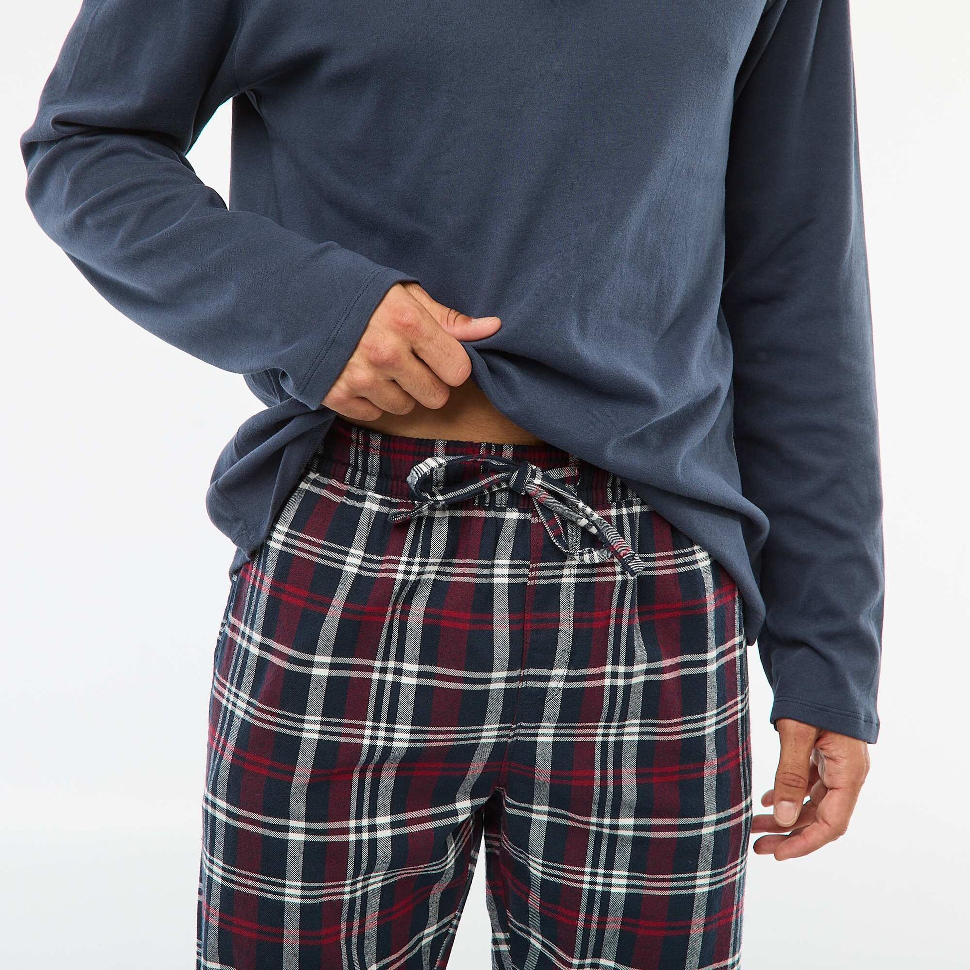 Pantalon de pyjama avec 2 poches ROUGE
